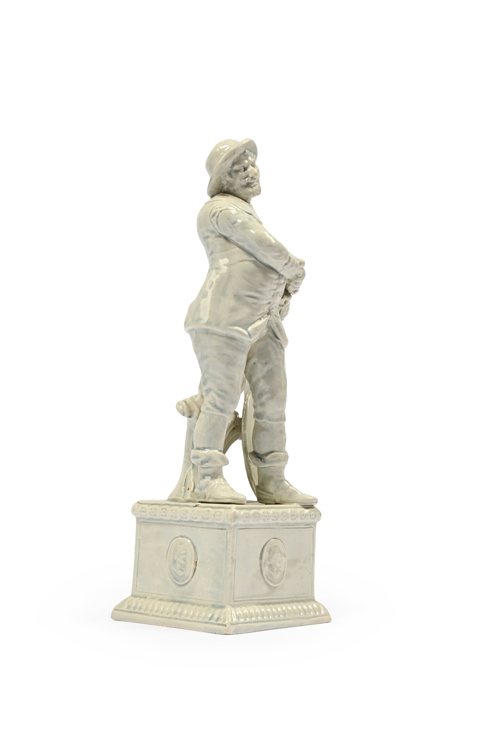 A STAFFORDSHIRE PEARLWARE FIGURE OF ADMIRAL VAN TROMP OF RALPH WOOD TYPE, CIRCA 1785 - 3
