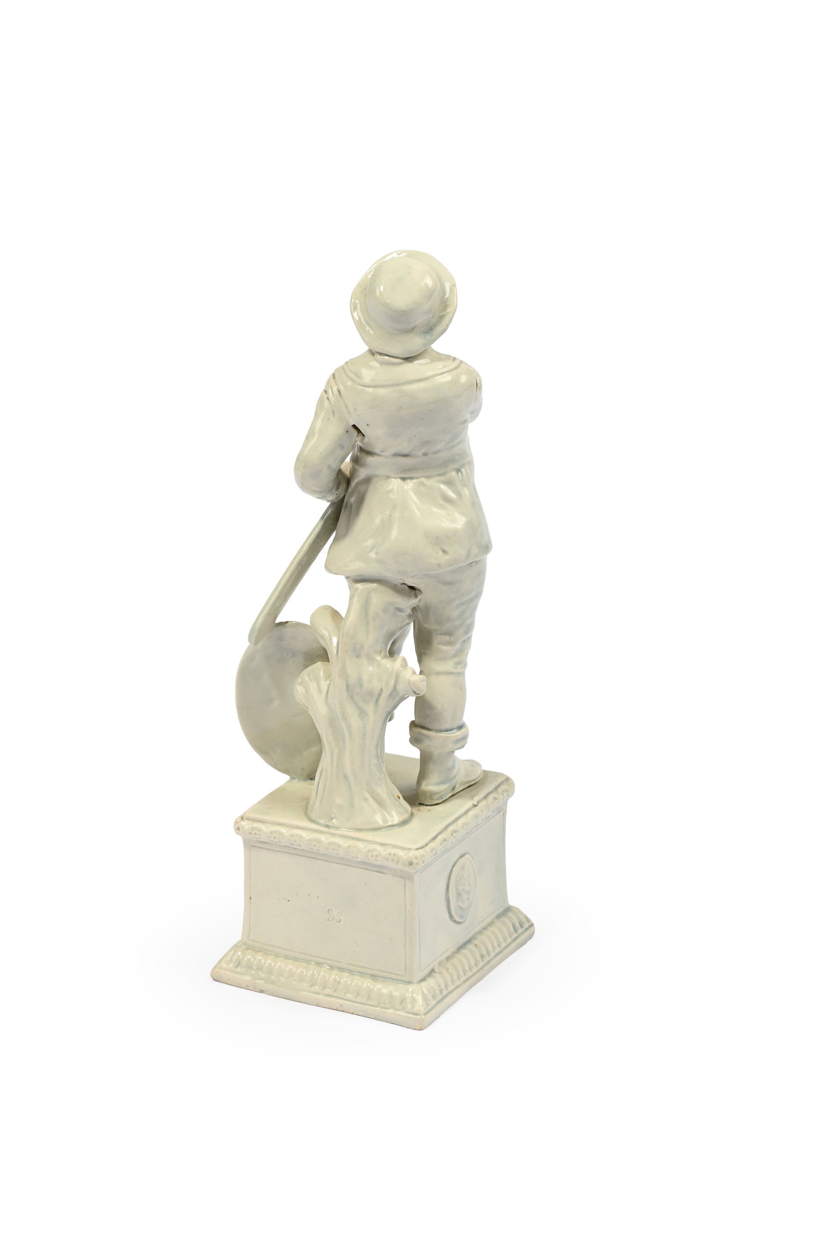 A STAFFORDSHIRE PEARLWARE FIGURE OF ADMIRAL VAN TROMP OF RALPH WOOD TYPE, CIRCA 1785 - 4