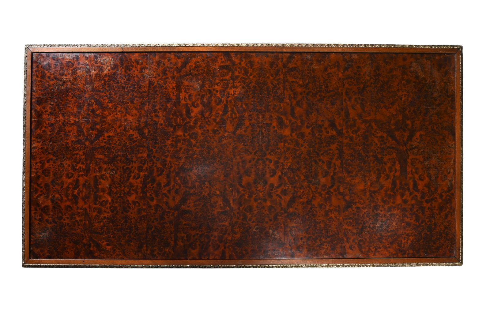 AN ITALIAN THUYA WOOD AND ORMOLU MOUNTED KNEEHOLE DESK, SECOND HALF 19TH CENTURY - 3