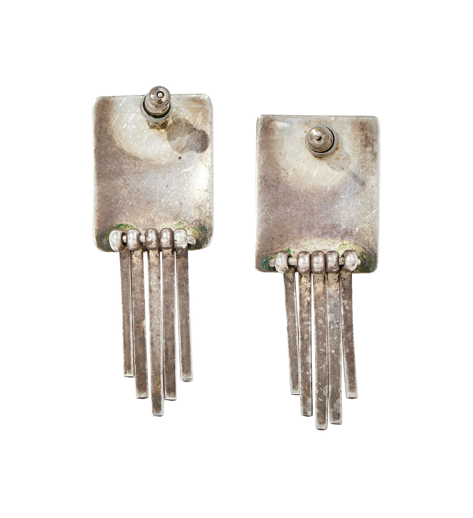 Y A PAIR OF CORAL AND HARDSTONE EARRINGS - 2