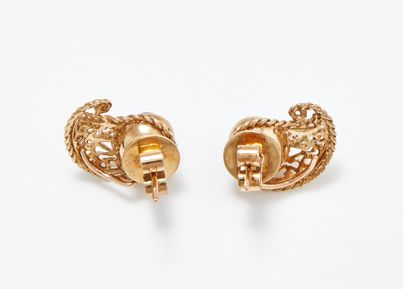CASSANDRA GOAD, A PAIR OF LAPIS LAZULI EARRINGS - 3