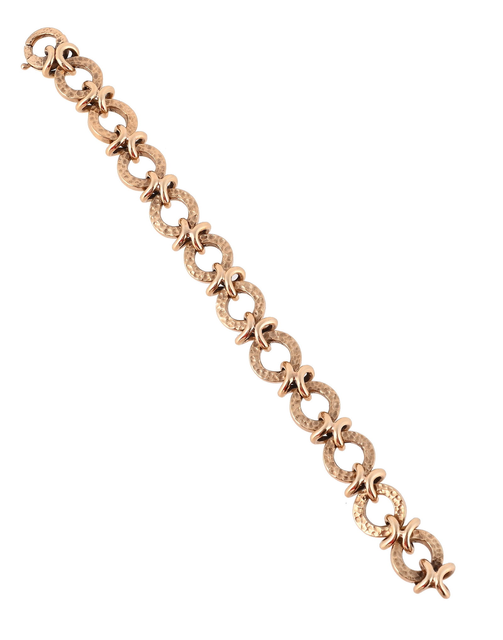 CROPP & FARR, A 9CT GOLD FANCY LINK BRACELET (1 of 1)