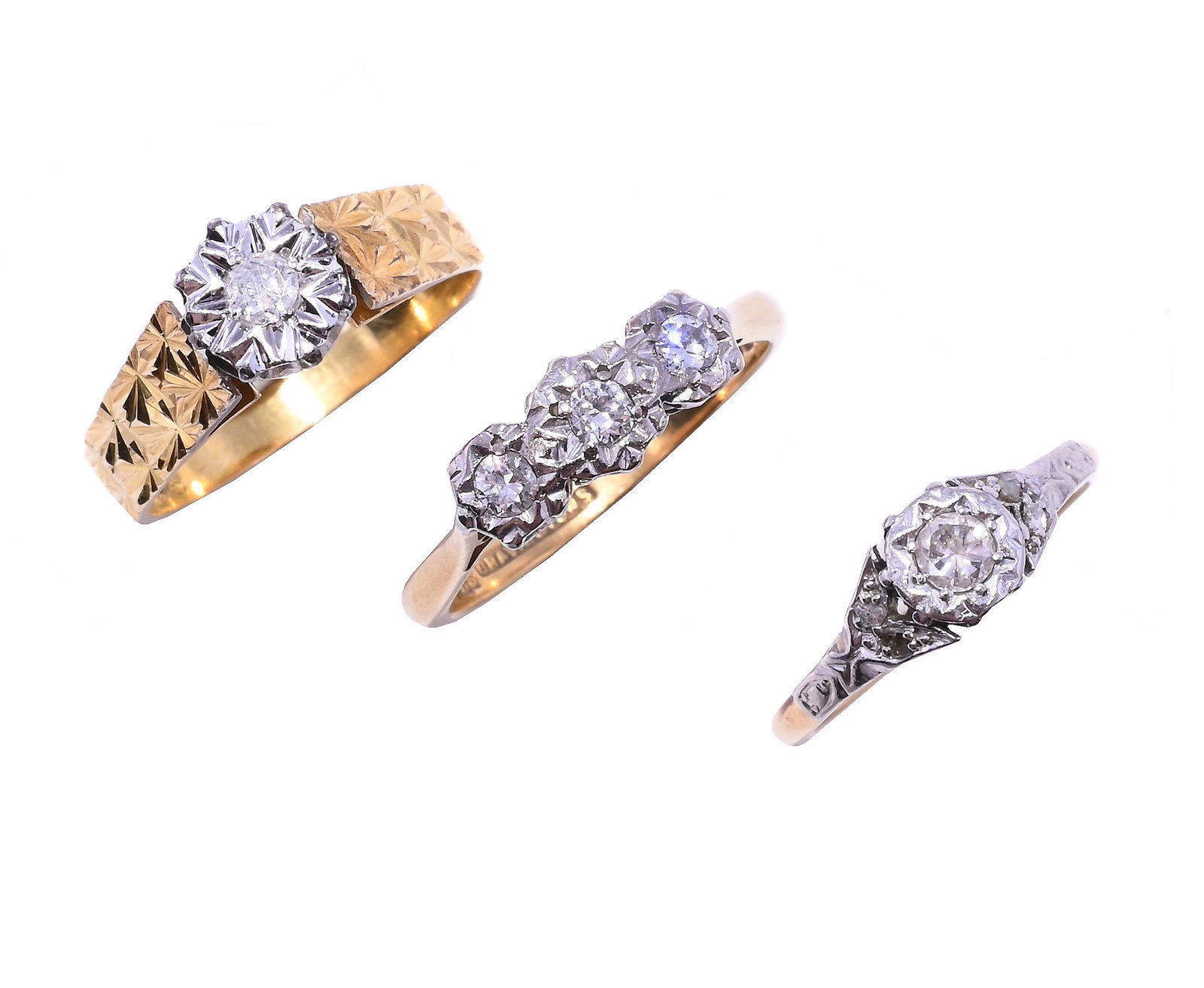 THREE DIAMOND RINGS (1 of 1)
