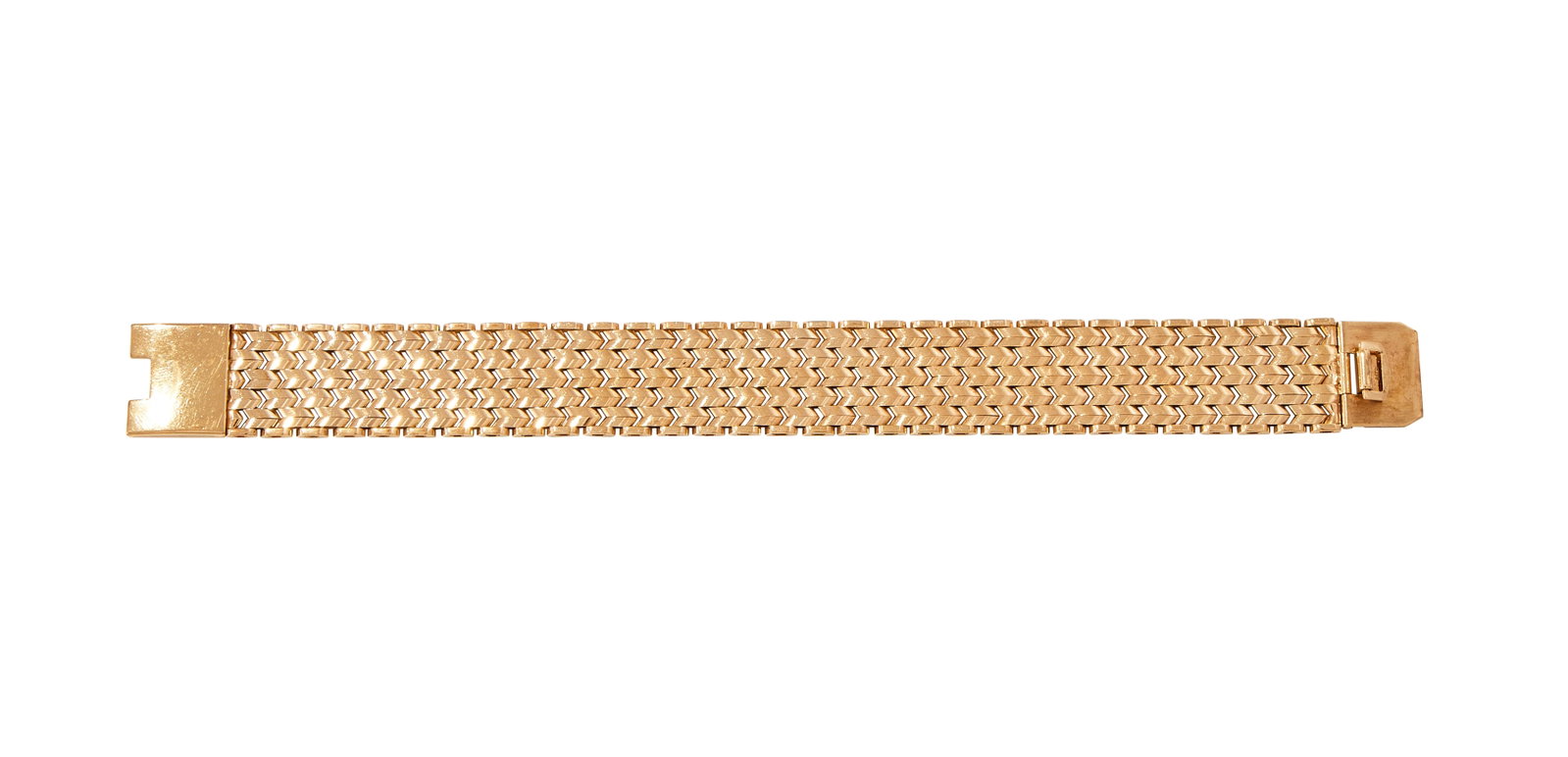 A 9 CARAT GOLD FANCY LINK BRACELET (1 of 2)