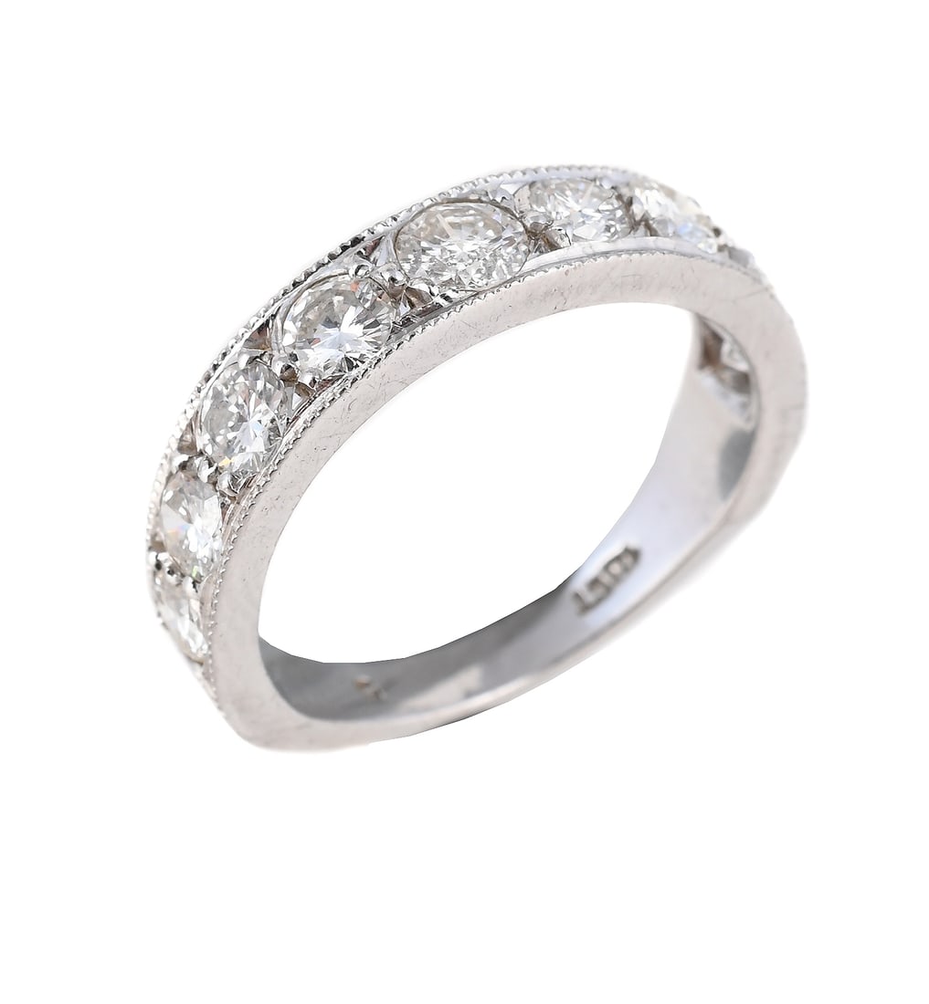 A DIAMOND HALF ETERNITY RING (1 of 1)