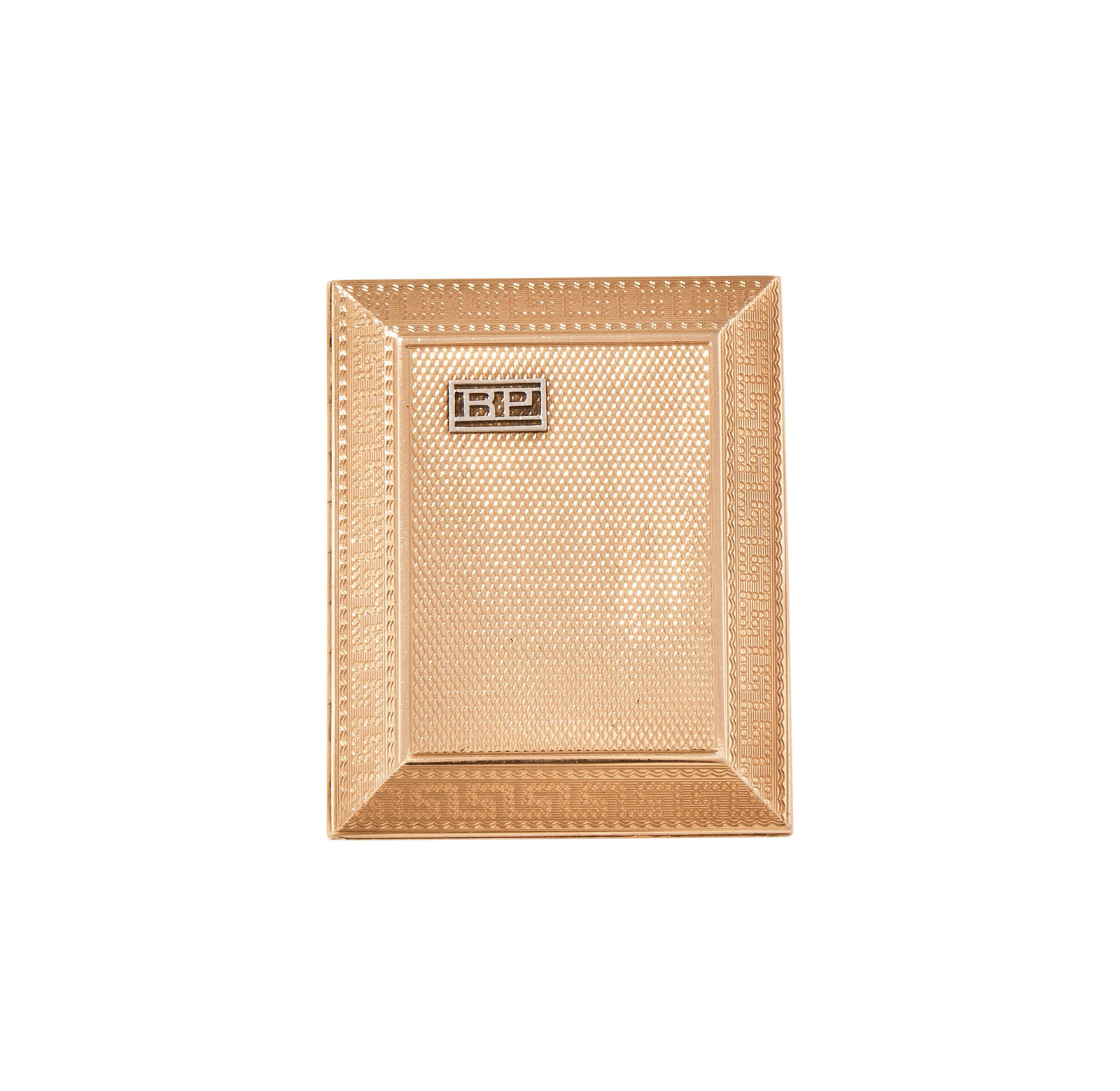 ASPREY, A 9 CARAT GOLD VESTA CASE (1 of 2)