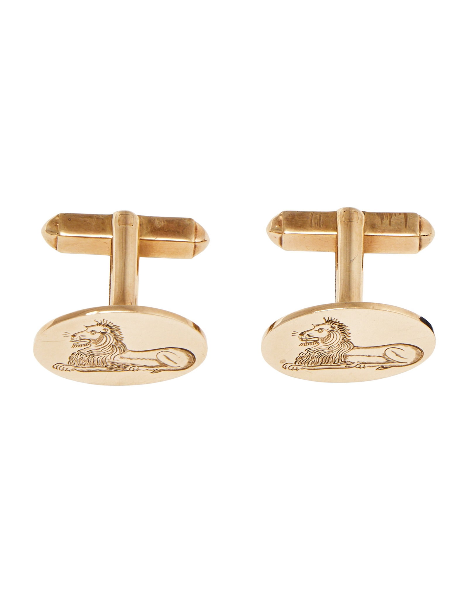 A PAIR OF 9CT GOLD CUFFLINKS - 2