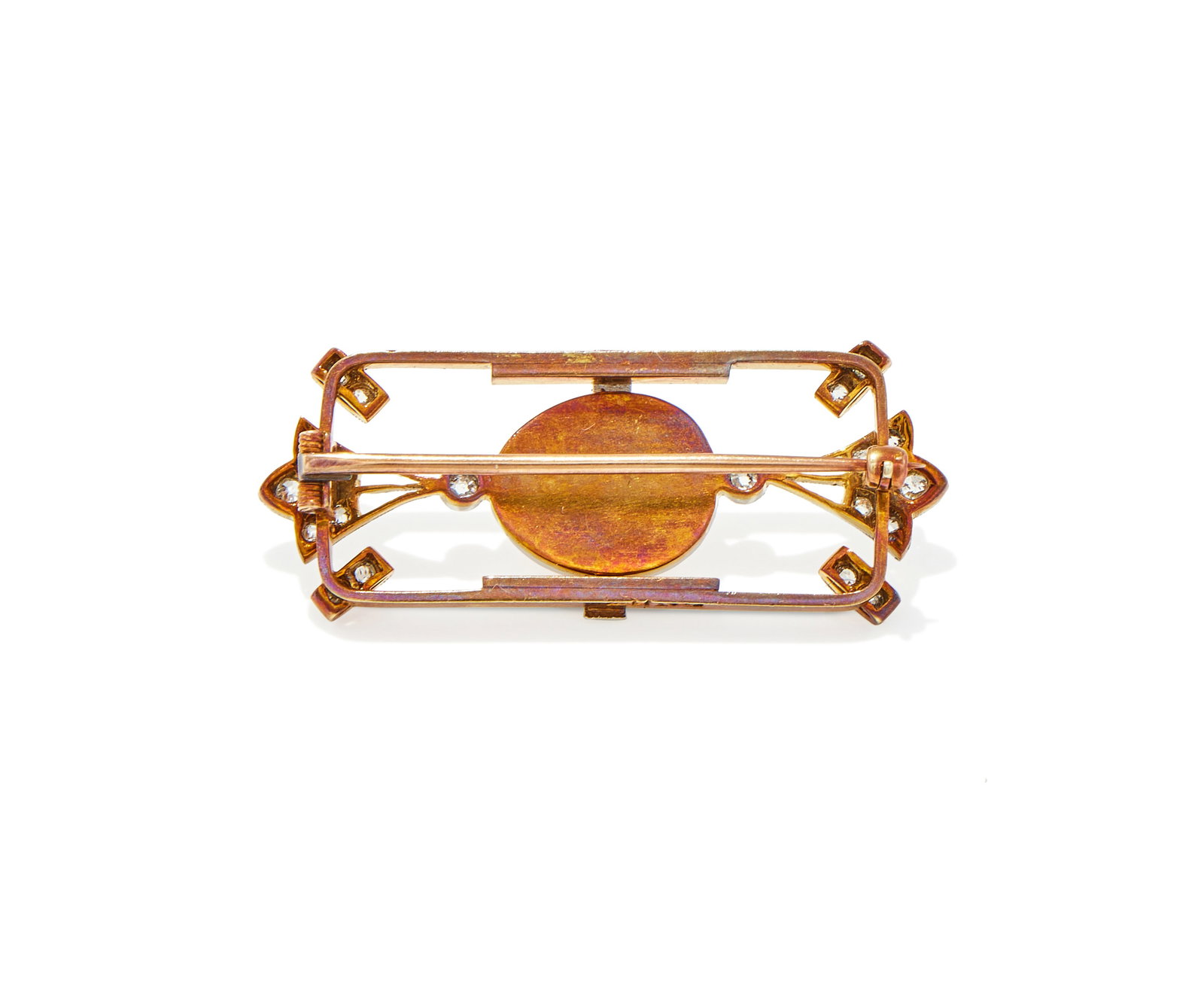 AN EARLY 20TH CENTURY MABÉ PEARL AND DIAMOND BROOCH - 2