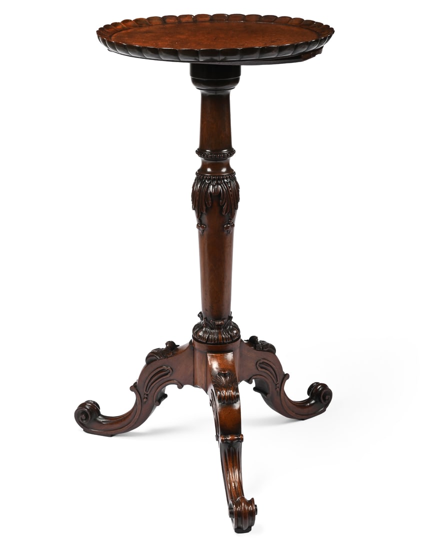 A GEORGE III MAHOGANY KETTLE STAND, ATTRIBUTED TO GILLOWS, CIRCA 1770 (1 of 3)