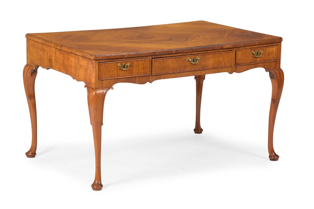AN UNUSUAL GEORGE II FRUITWOOD LIBRARY TABLE, CIRCA 1750 (1 of 3)
