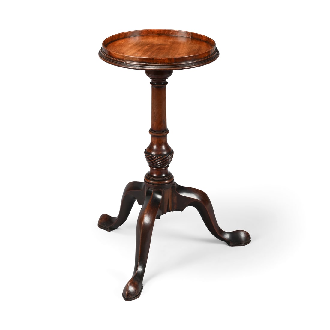 A GEORGE III MAHOGANY CANDLESTAND, CIRCA 1765 (1 of 3)