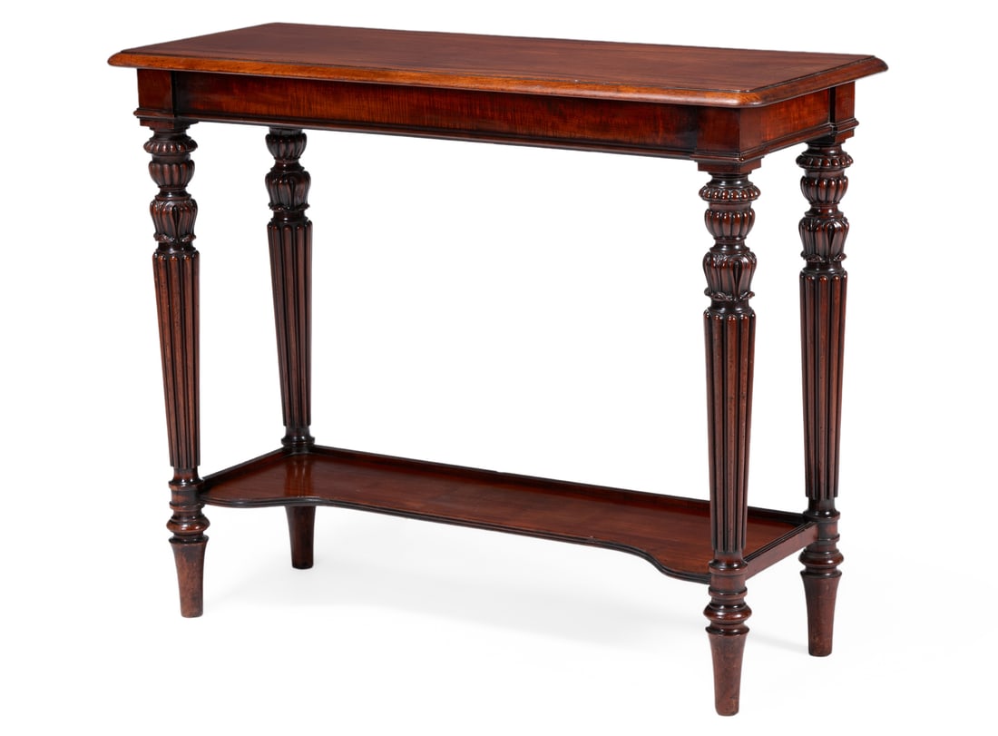 A REGENCY MAHOGANY CONSOLE OR SIDE TABLE, ATTRIBUTED TO GILLOWS, CIRCA 1820 (1 of 5)