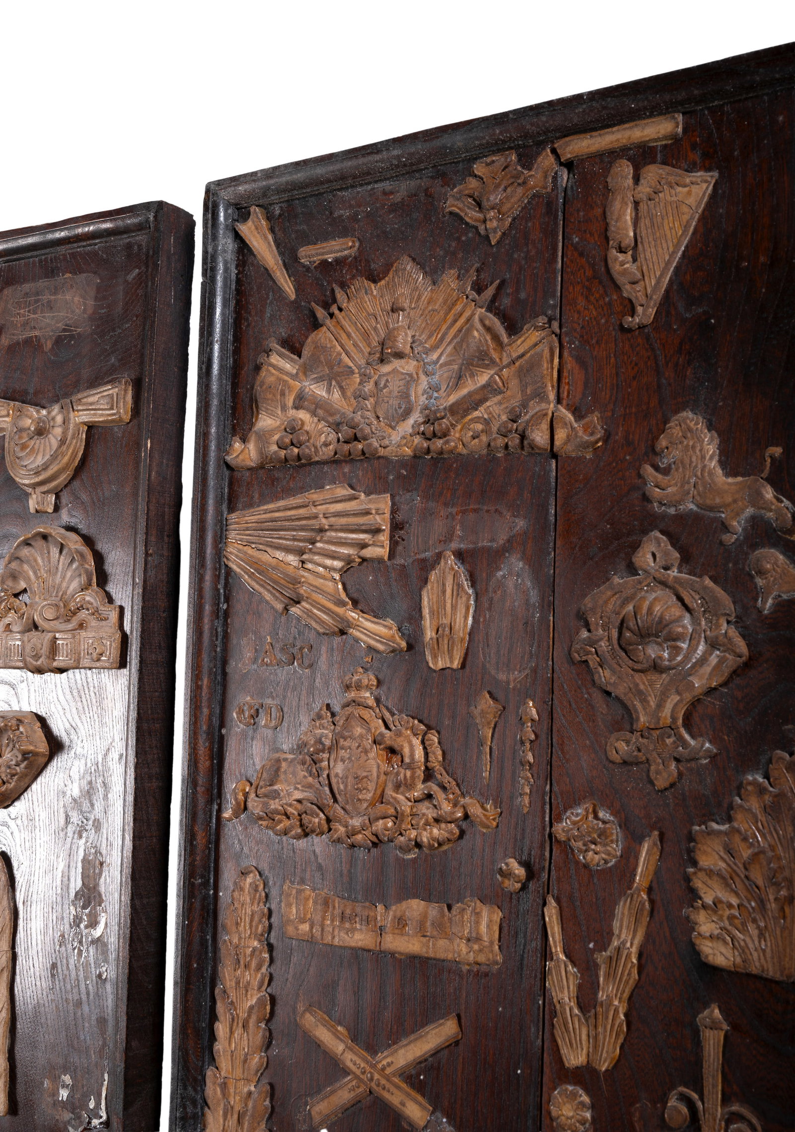 THREE BOARDS OF PLASTER RELIEF SAMPLES, 19TH CENTURY - 2