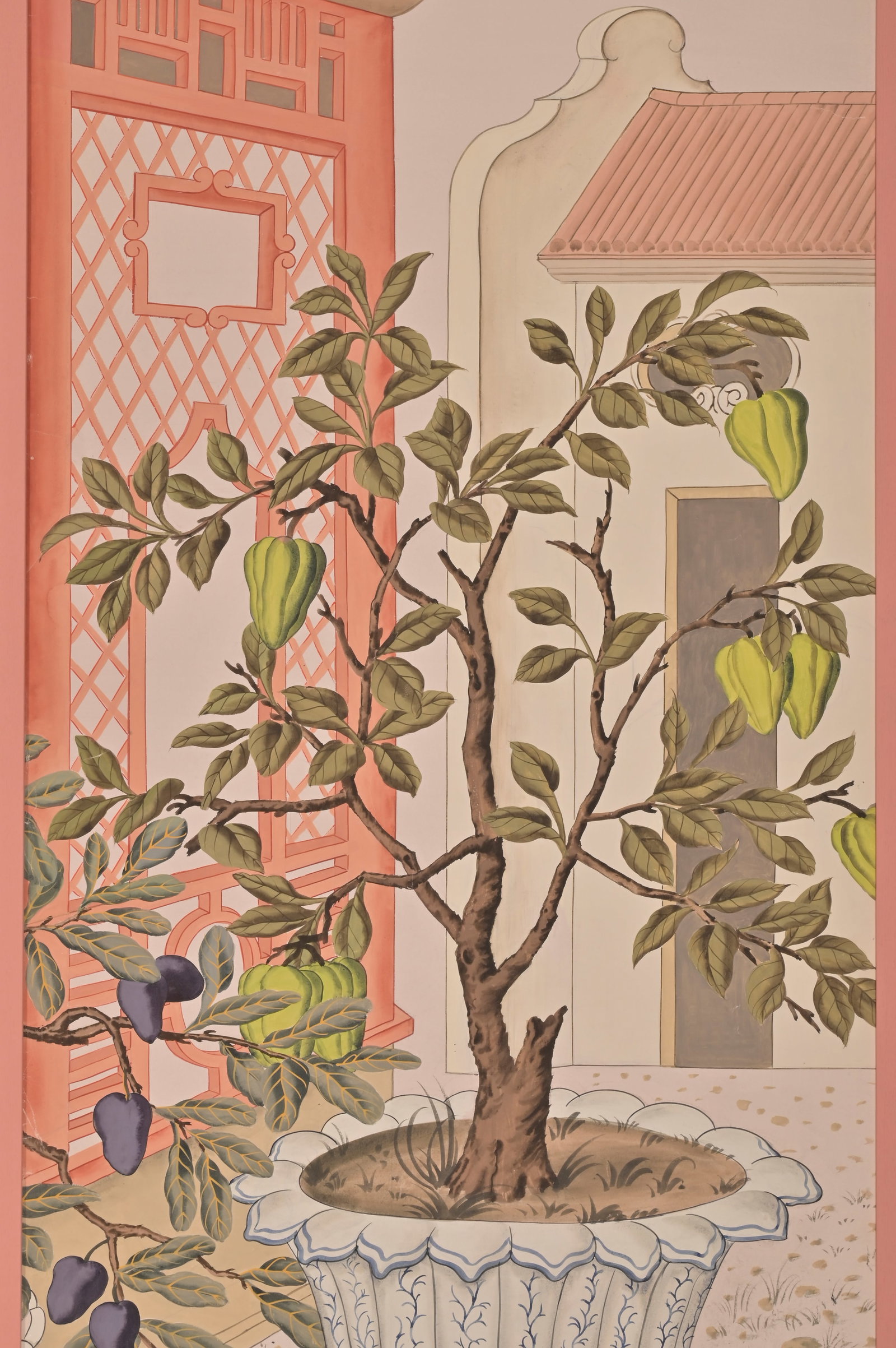λ GEORGE OAKES (BRITISH 1927-2017), A CHINOISERIE WALLPAPER DESIGN - 2