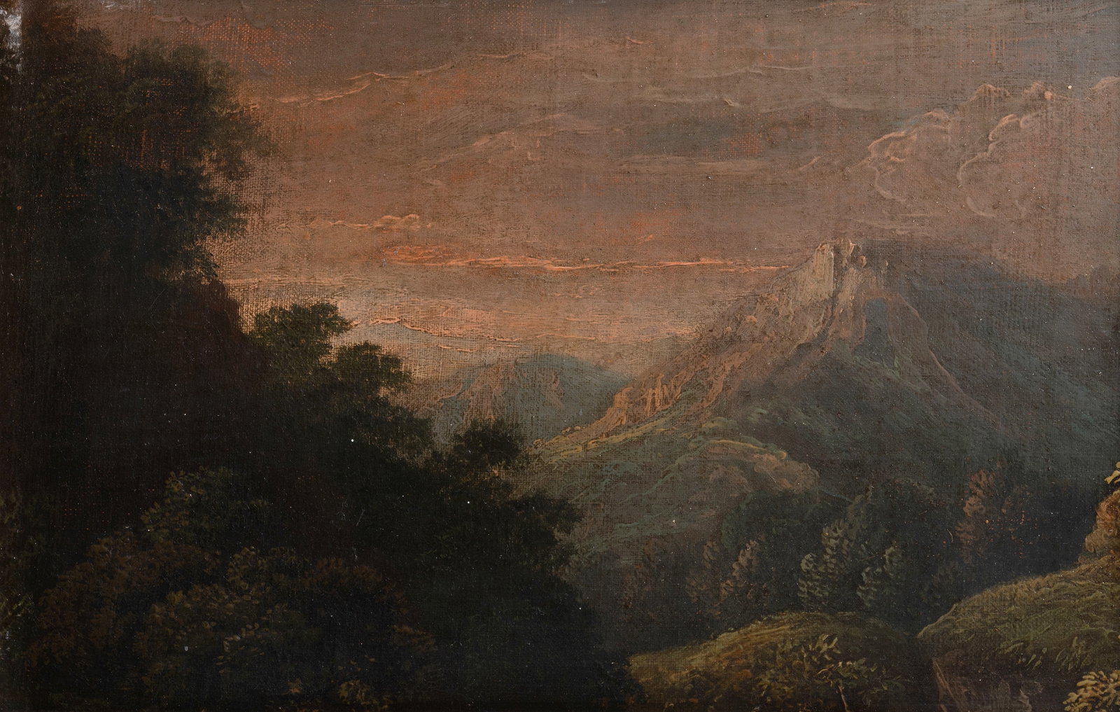 FOLLOWER OF RICHARD WILSON, EVENING SKY IN A MOUNTAIN LANDSCAPE - 2