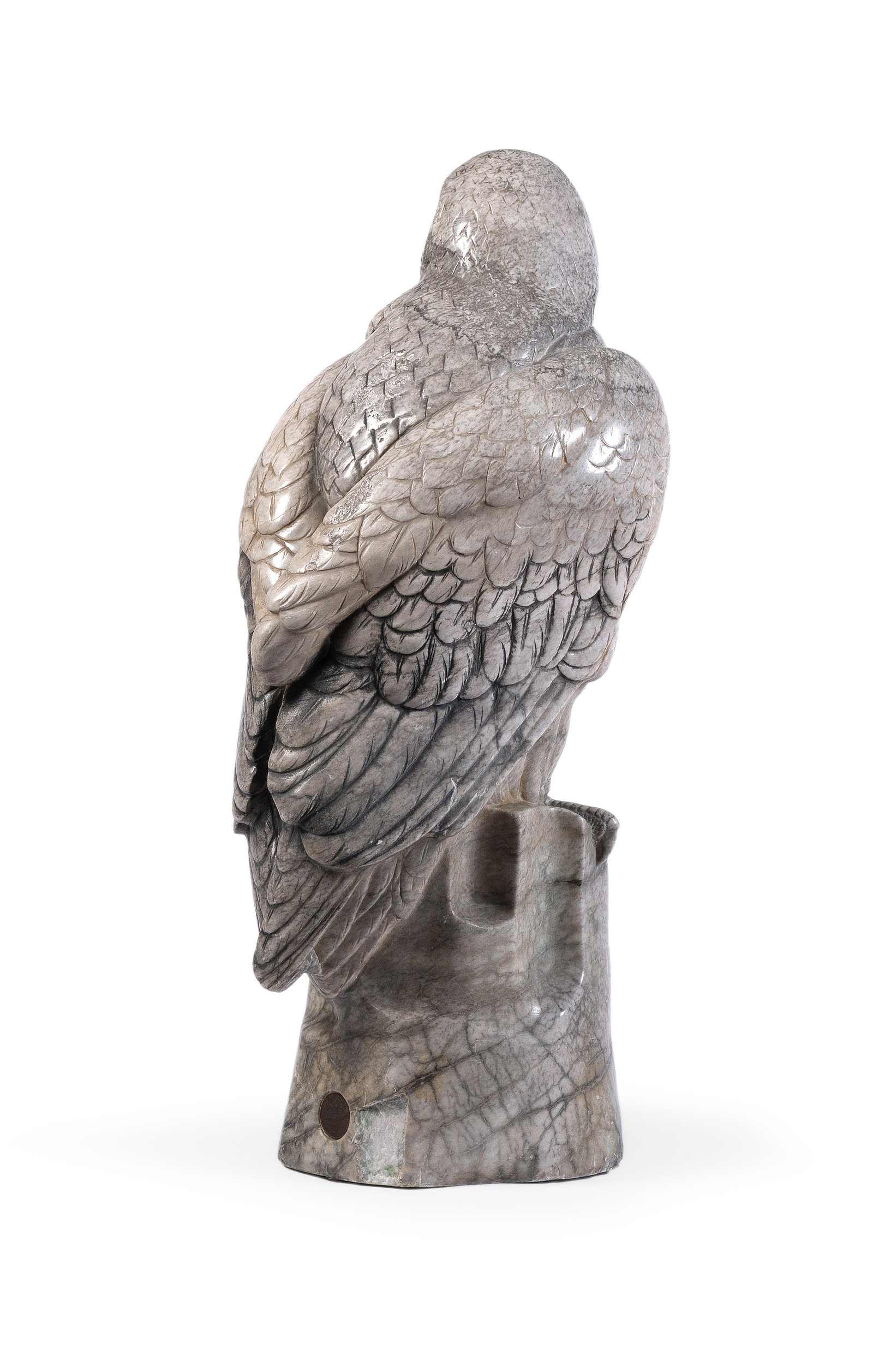 FRITZ KOCHENDÖRFER (1871-1942), A CARVED WHITE MARBLE FIGURE OF AN EAGLE - 3