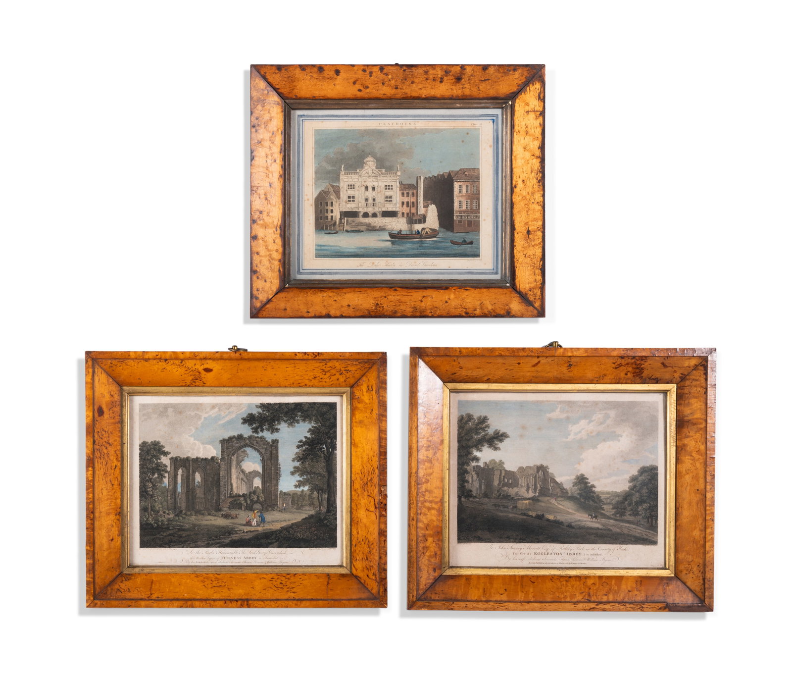 THOMAS HEARNE, WILLIAM ELLIS, AND WILLIAM BYRNE, FURNESS ABBEY; EGGLESTON ABBEY: THOMAS HEARNE (BRITISH 1744-1817), WILLIAM ELLIS (BRITISH 1747-1810), AND WILLIAM BYRNE (BRITISH 1743-1805), AFTER THOMAS HEARNE FURNESS ABBEY; EGGLESTON ABBEY Hand coloured engravings Each