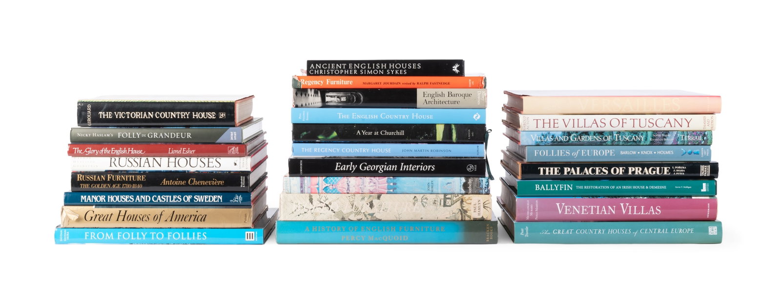 Ɵ A COLLECTION OF TWENTY-SIX HARDCOVER BOOKS RELATING TO BRITISH AND EUROPEAN COUNTRY HOUSES (1 of 3)