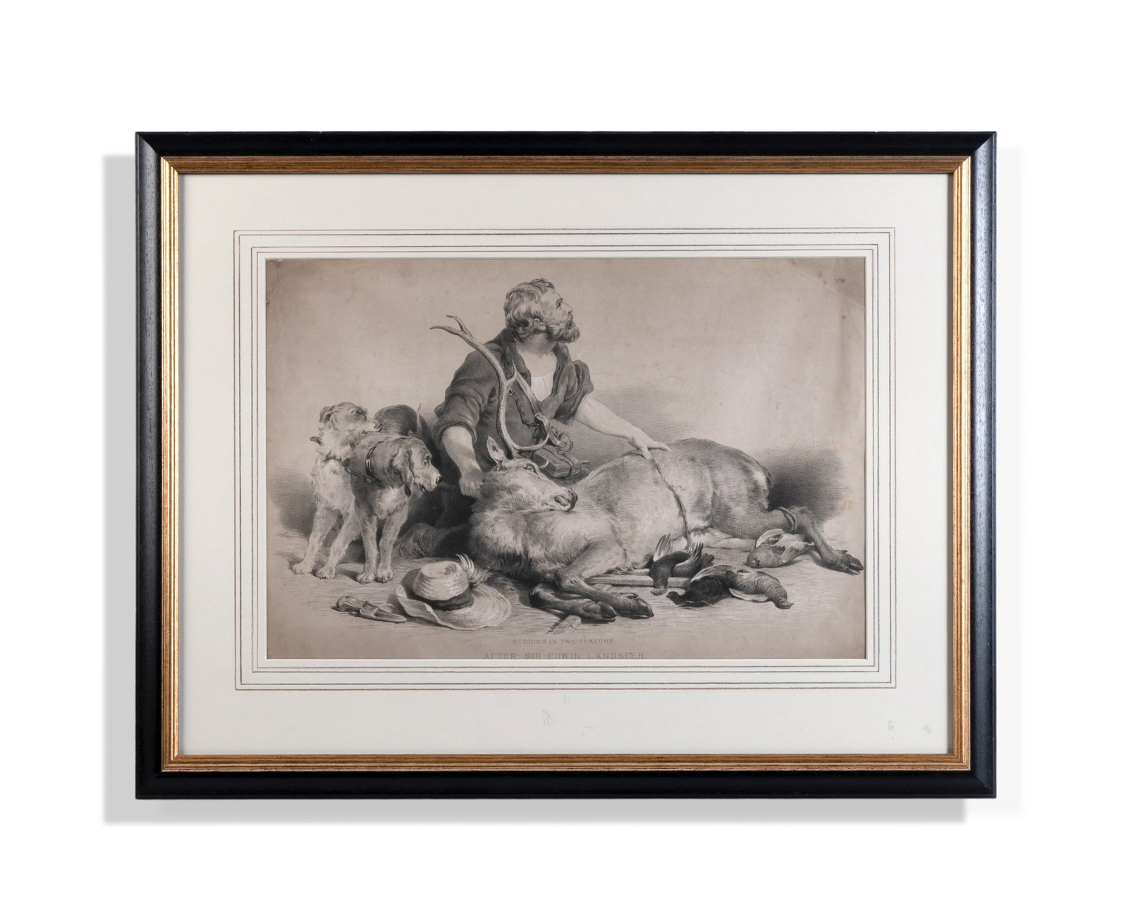 AFTER SIR EDWIN HENRY LANDSEER, THE END OF THE HUNT: AFTER SIR EDWIN HENRY LANDSEER THE END OF THE HUNT Engraving 35 x 53cm (13¾ x 20¾in.) Provenance: Woodleys, near Woodstock, Oxfordshire Dreweatts, Interiors, 18 April 2023, lot 24 (part