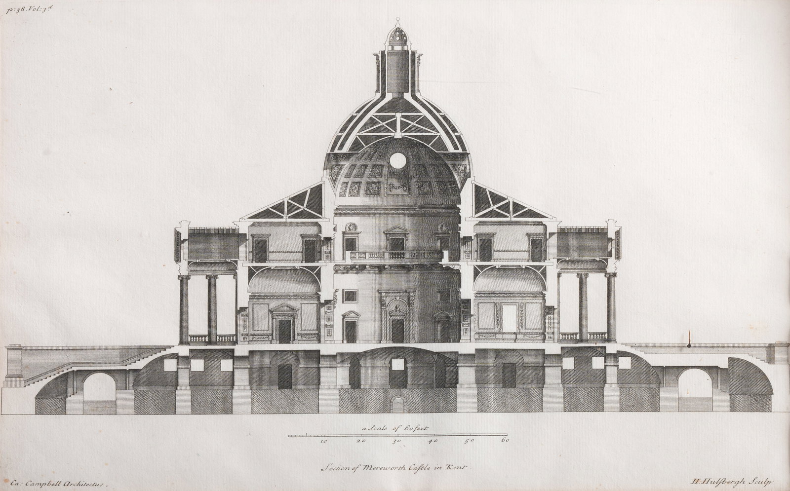 BRITISH SCHOOL (18TH CENTURY), FIGURES BEFORE A GATEWAY, TOGETHER WITH THREE PRINTS - 4