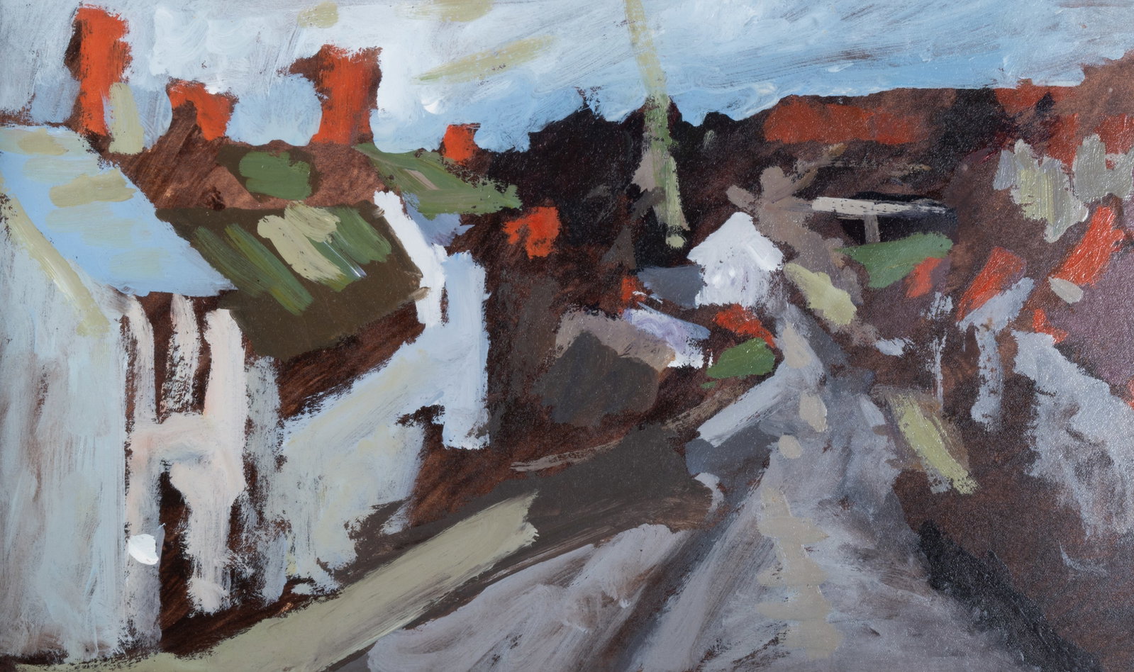 BRITISH SCHOOL (20TH CENTURY), STREET SCENE - 2