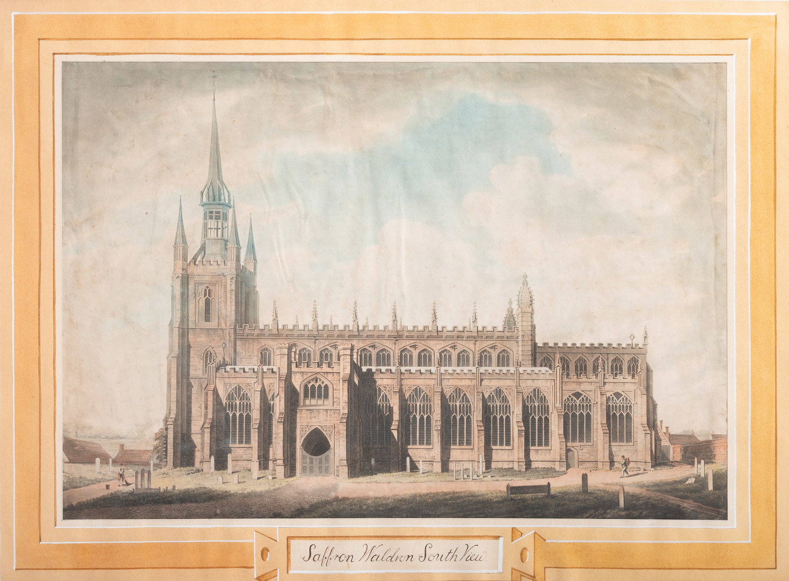 ENGLISH SCHOOL (18TH/19TH CENTURY), SAFFRON WALDEN CHURCH SOUTH VIEW - 2
