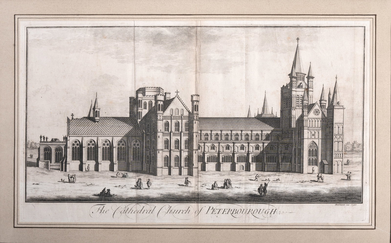 ENGLISH SCHOOL (18TH/19TH CENTURY), SAFFRON WALDEN CHURCH SOUTH VIEW - 3