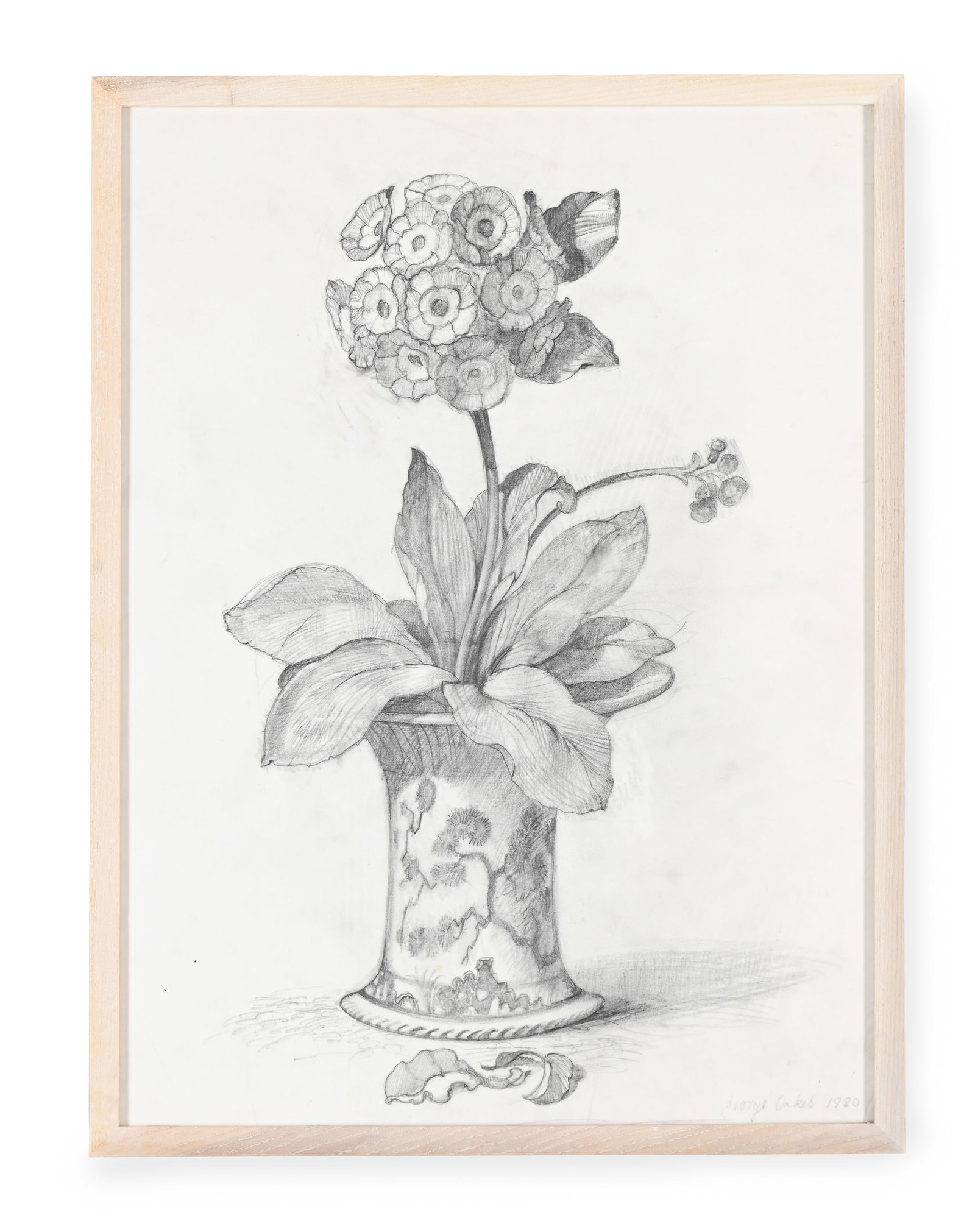 λ GEORGE OAKES (BRITISH 1927-2017), THREE PREPARATORY SKETCHES OF FLOWER DESIGNS - 3