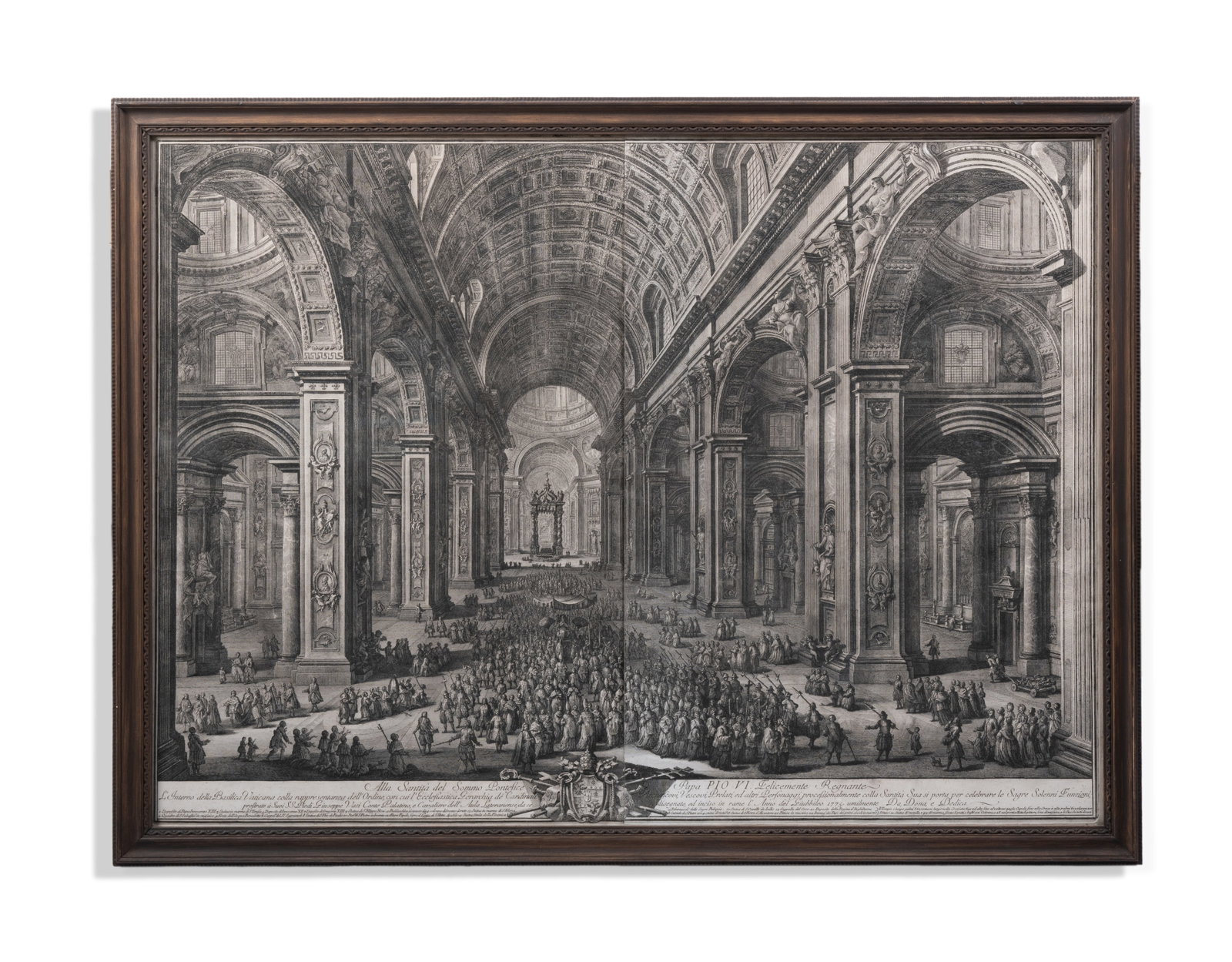GIUSEPPE VASI (ITALIAN 1710-1782), L'INTERNO DELLA BASILICA VATICANA (1 of 3)