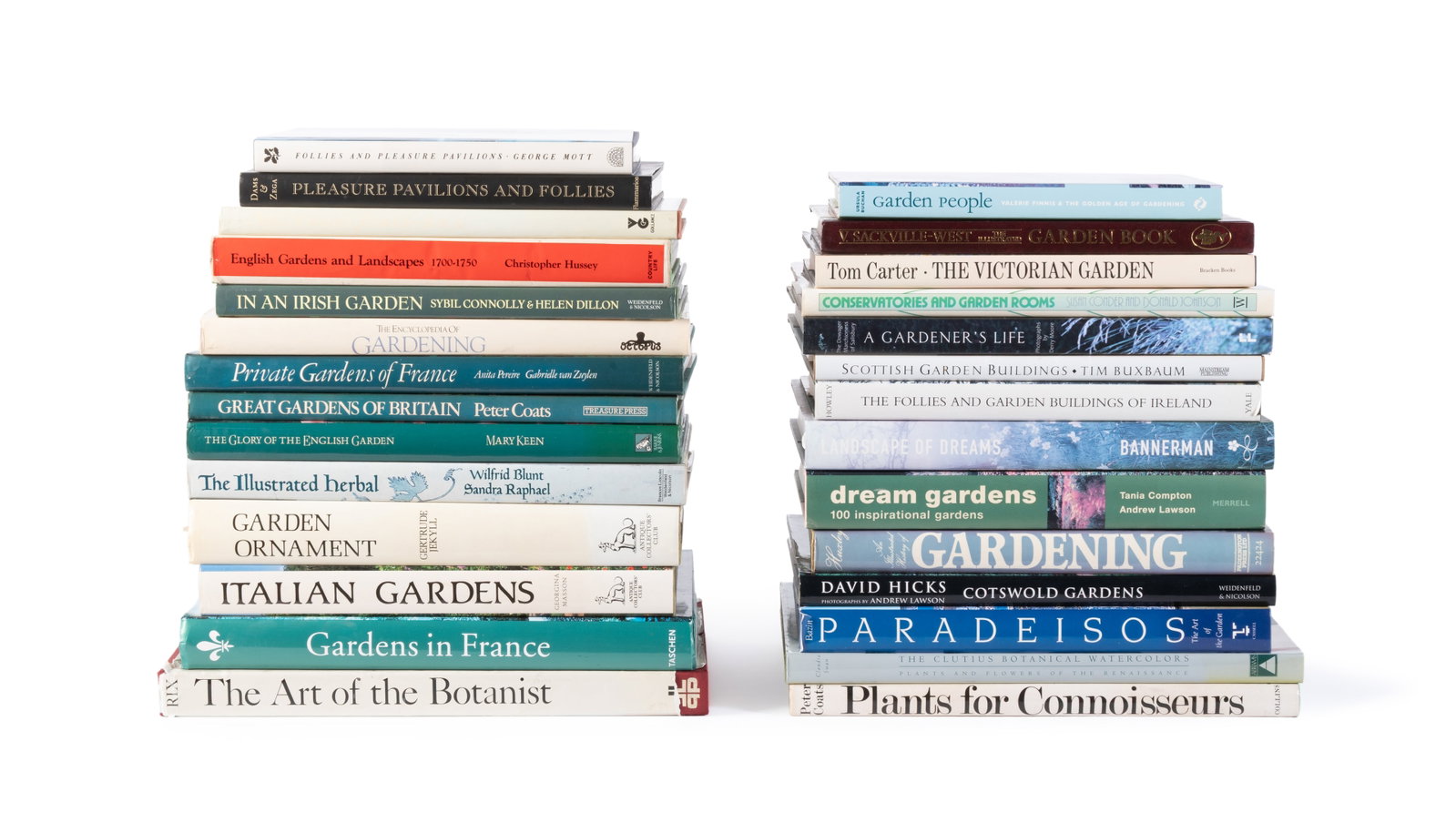 Ɵ A COLLECTION OF TWENTY-EIGHT HARDCOVER BOOKS RELATING TO GARDENS AND BOTANICAL REFERENCE: Ɵ A COLLECTION OF TWENTY-EIGHT HARDCOVER BOOKS RELATING TO GARDENS, GARDENING AND BOTANICAL REFERENCE (sold not subject to return) Condition Report Disclaimer