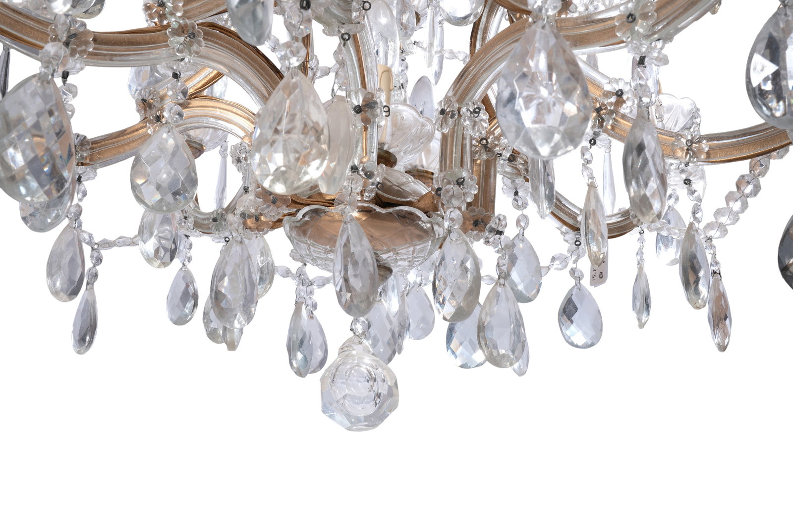 A PAIR OF SIXTEEN BRANCH MOULDED AND CUT GLASS CHANDELIERS, IN THE VENETIAN STYLE, 20TH CENTURY - 3
