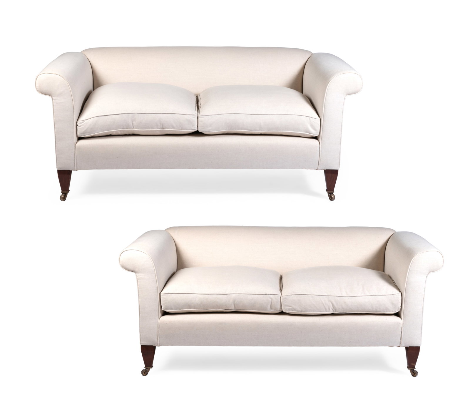 A PAIR OF TWO SEAT SOFAS, BY GEORGE SHERLOCK, MODERN (1 of 2)