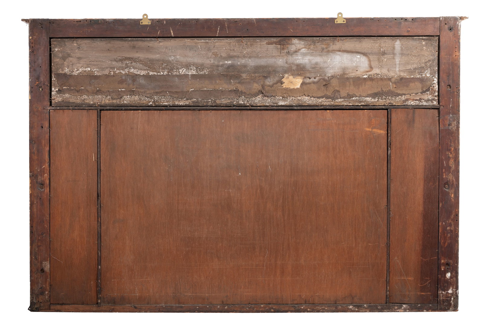A REGENCY GILTWOOD AND COMPOSITION OVERMANTEL MIRROR, EARLY 19TH CENTURY - 2