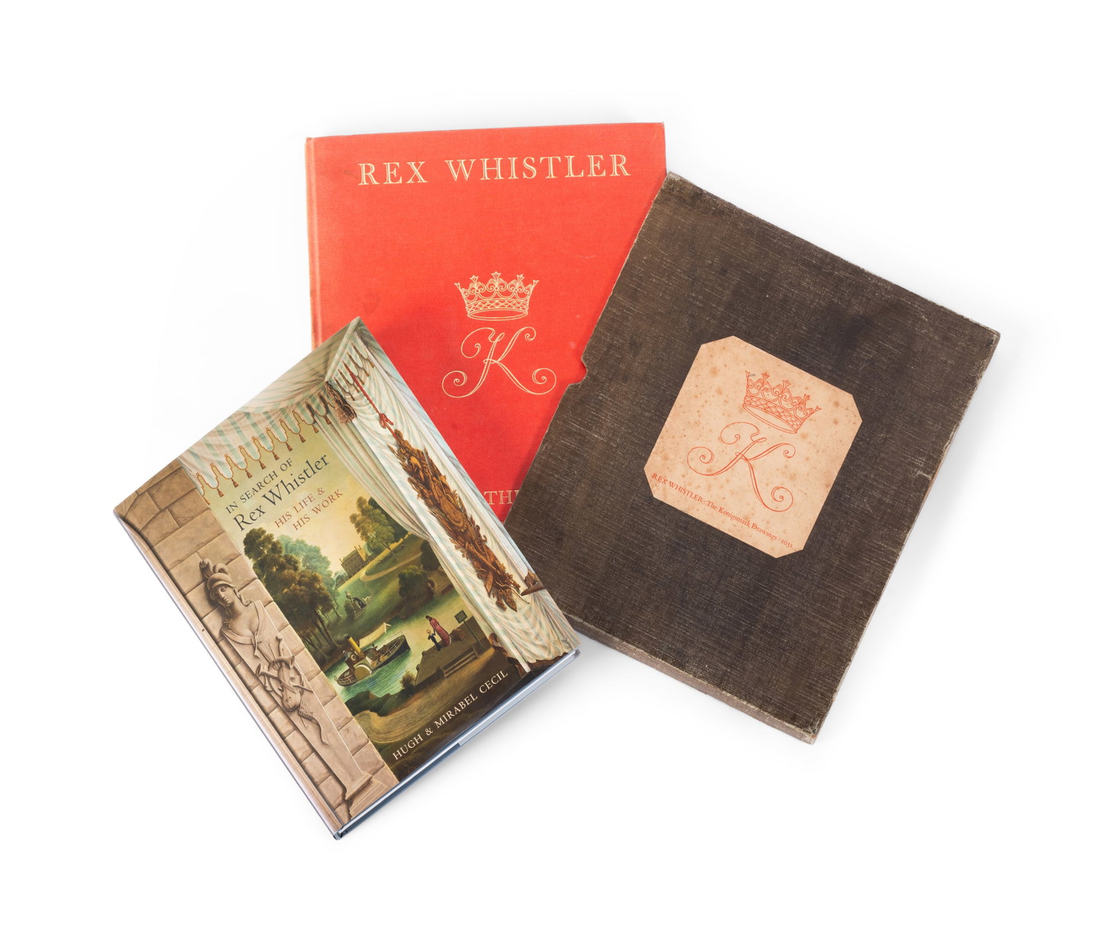 Ɵ WHISTLER (LAURENCE) REX WHISTLER: THE KONIGSMARK DRAWINGS, TOGETHER WITH A BOOK ON REX W (1 of 3)