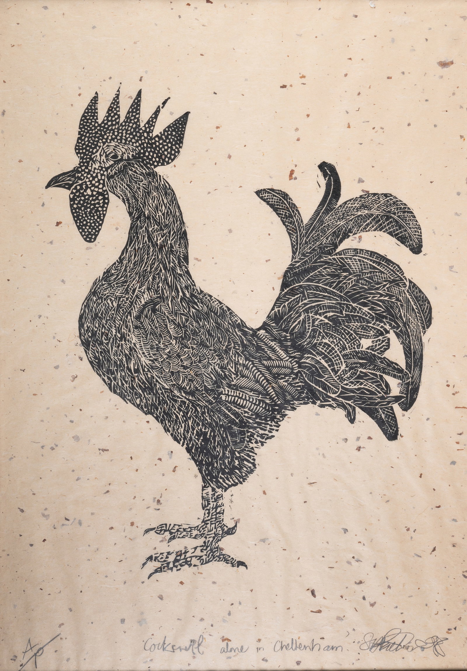 λ SIMON PACKARD (BRITISH B. 1960), COCKEREL ALONE IN CHELTENHAM - 2