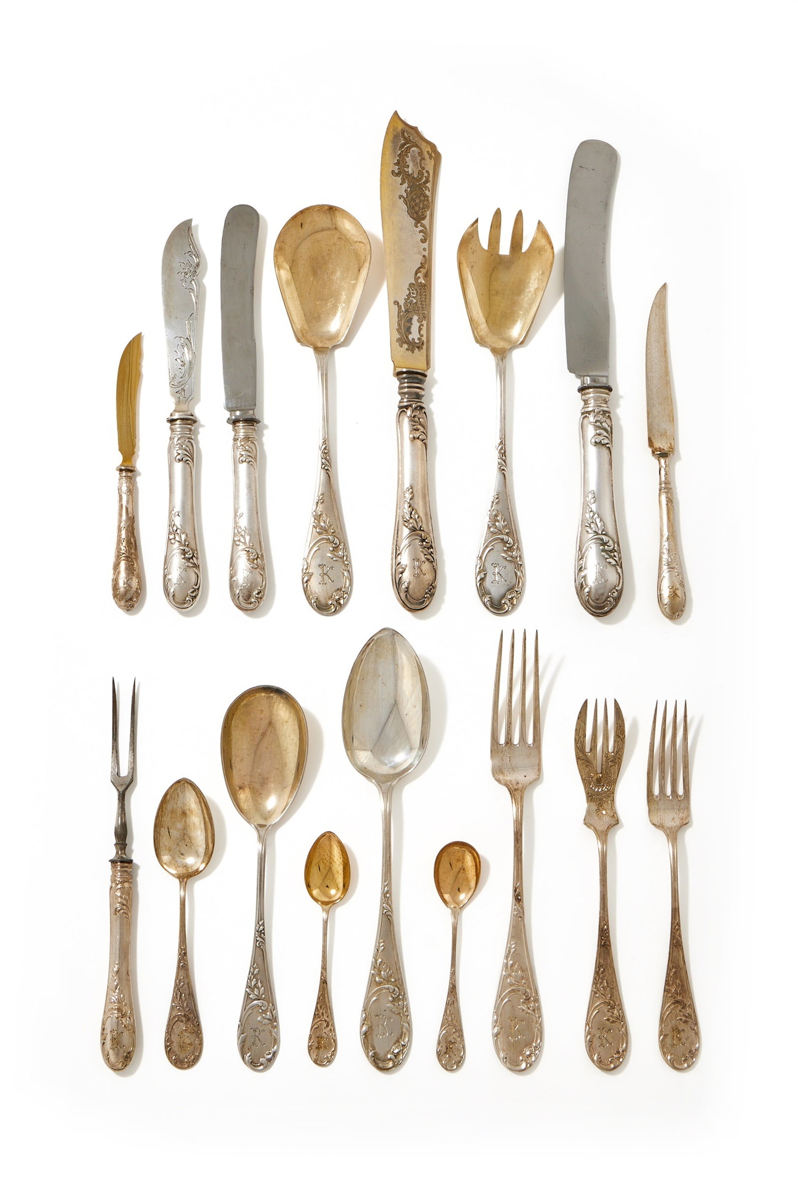 A GERMAN SILVER PART TABLE SERVICE, POST 1886 .800 STANDARD (1 of 1)