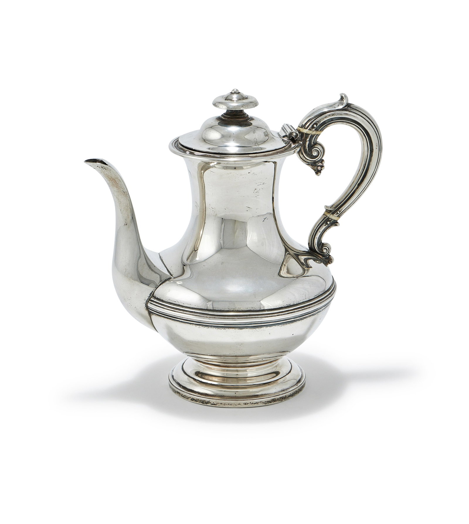 Y A VICTORIAN SILVER COFFEE POT, EDWARD, EDWARD JUNIOR, JOHN & WILLIAM BARNARD, LONDON 1839 (1 of 2)