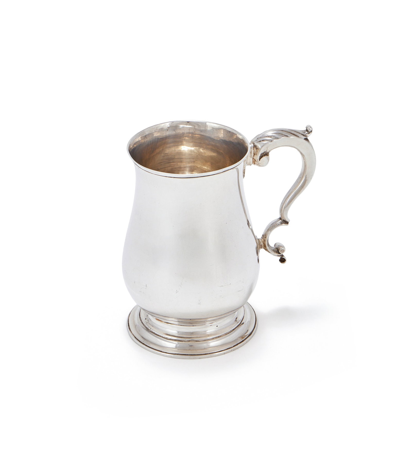 A GEORGE IIII SILVER BALUSTER MUG, JOHN DUTTON, LONDON 1773 (1 of 2)