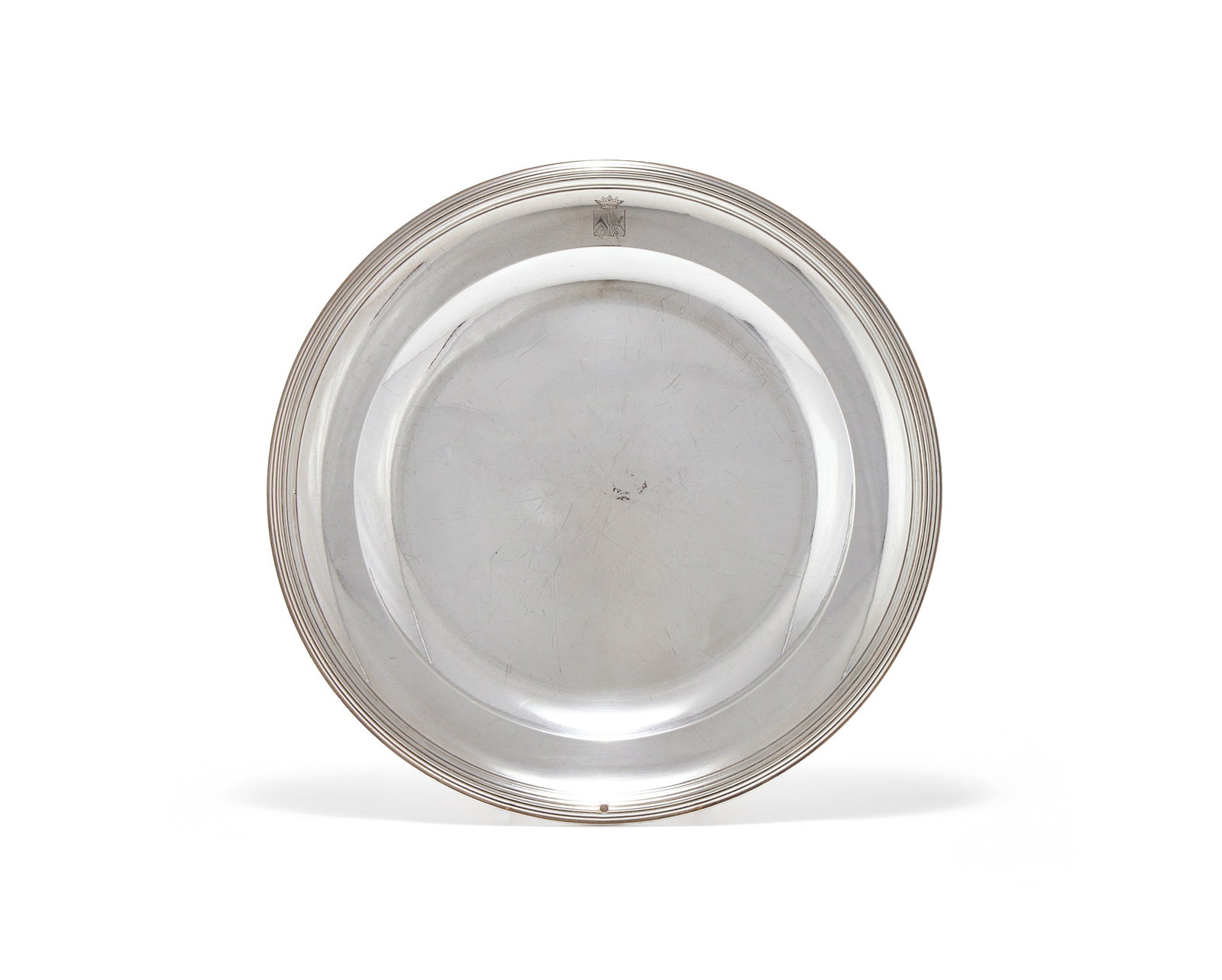 A FRENCH SILVER PLATE, PARIS GUARANTEE MARK, .950 STANDARD, 1819 - 1838 (1 of 3)