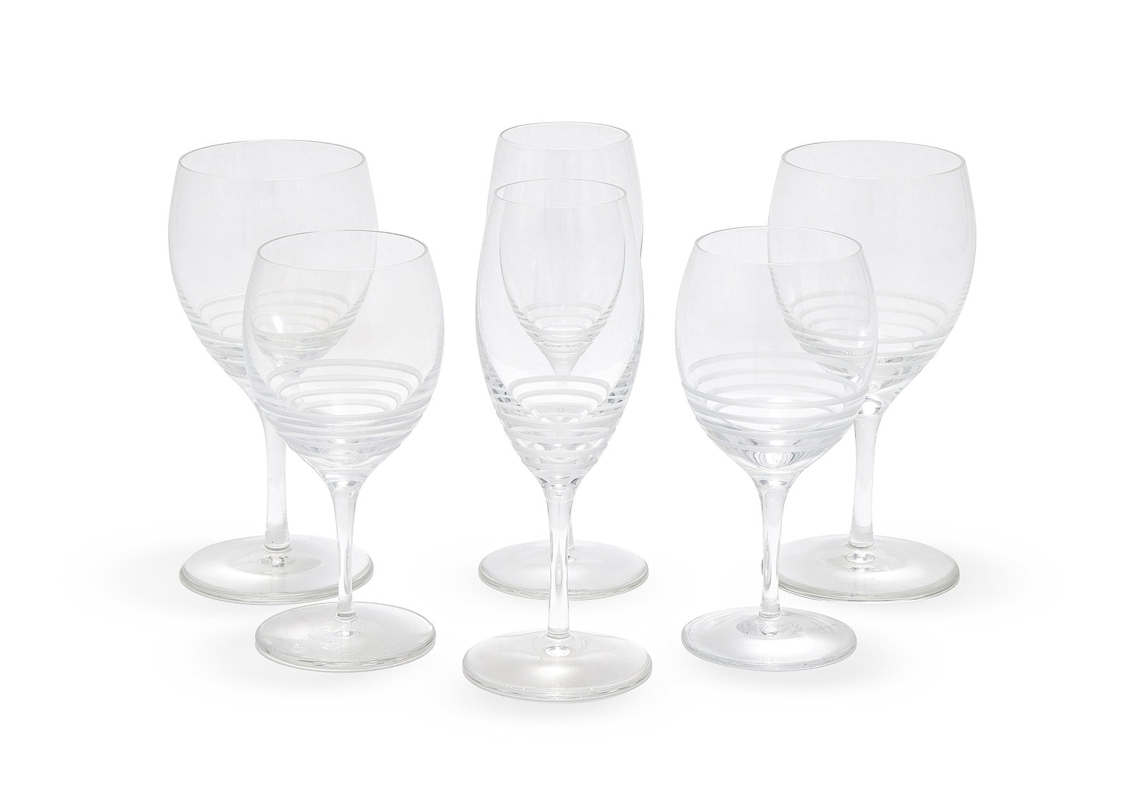 ST. LOUIS FOR HERMÈS, A FANFARE PATTERN PART STEMWARE SERVICE, MODERN (1 of 1)