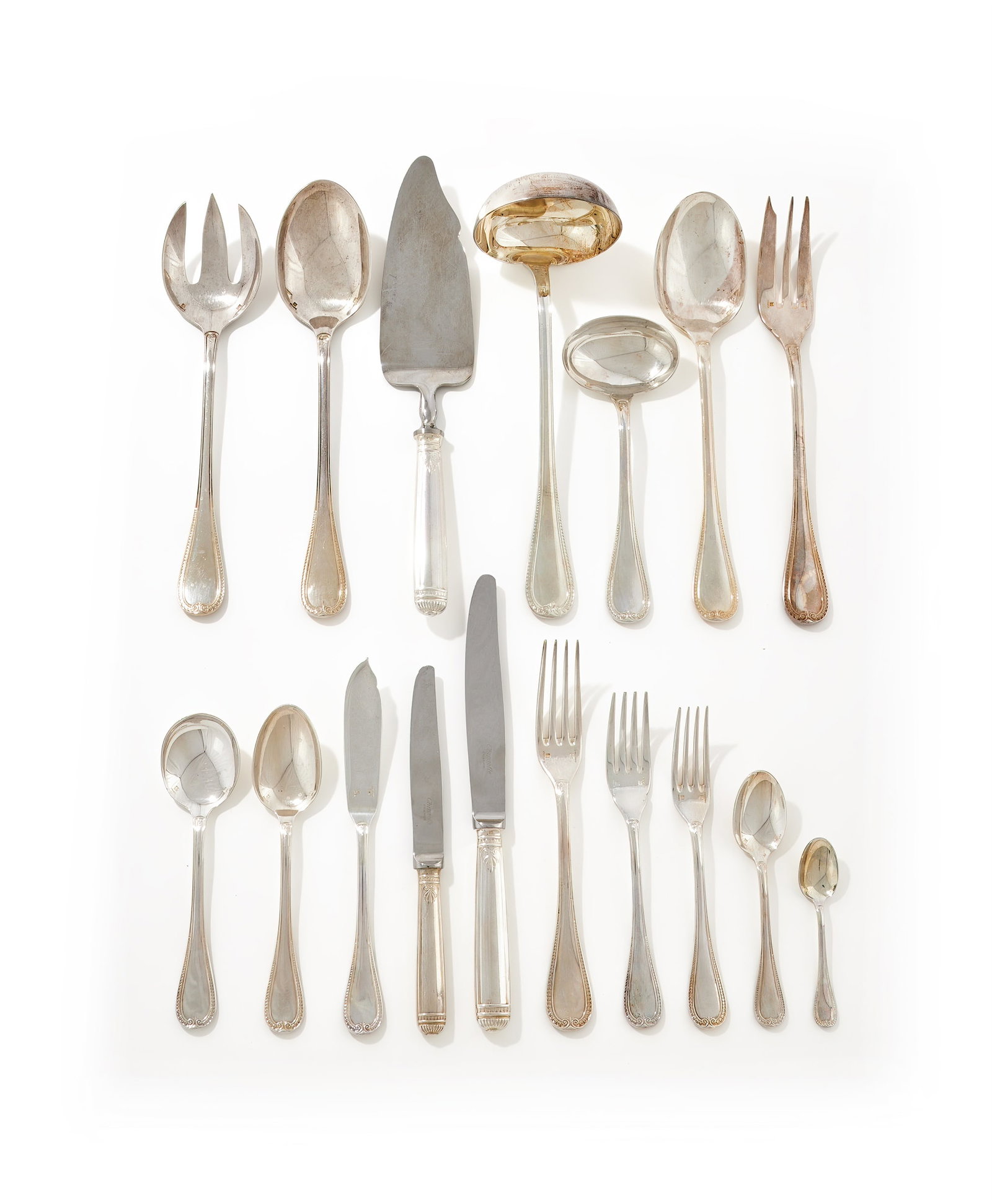 CHRISTOFLE, AN ELECTRO-PLATED MALMAISON PATTERN TABLE SERVICE, FRANCE, MODERN (1 of 3)