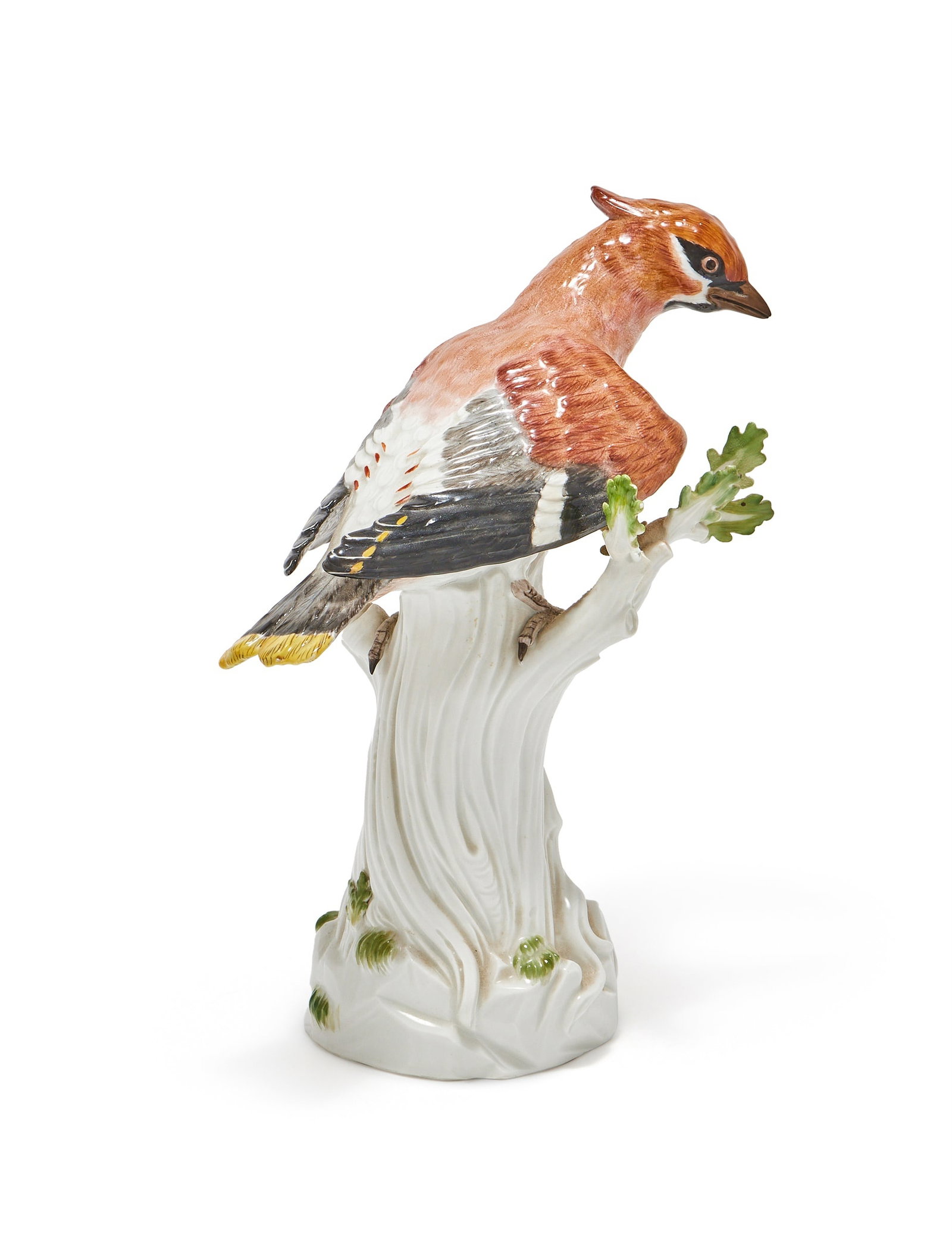 A MEISSEN MODEL OF A WAXWING, 20TH CENTURY (1 of 3)