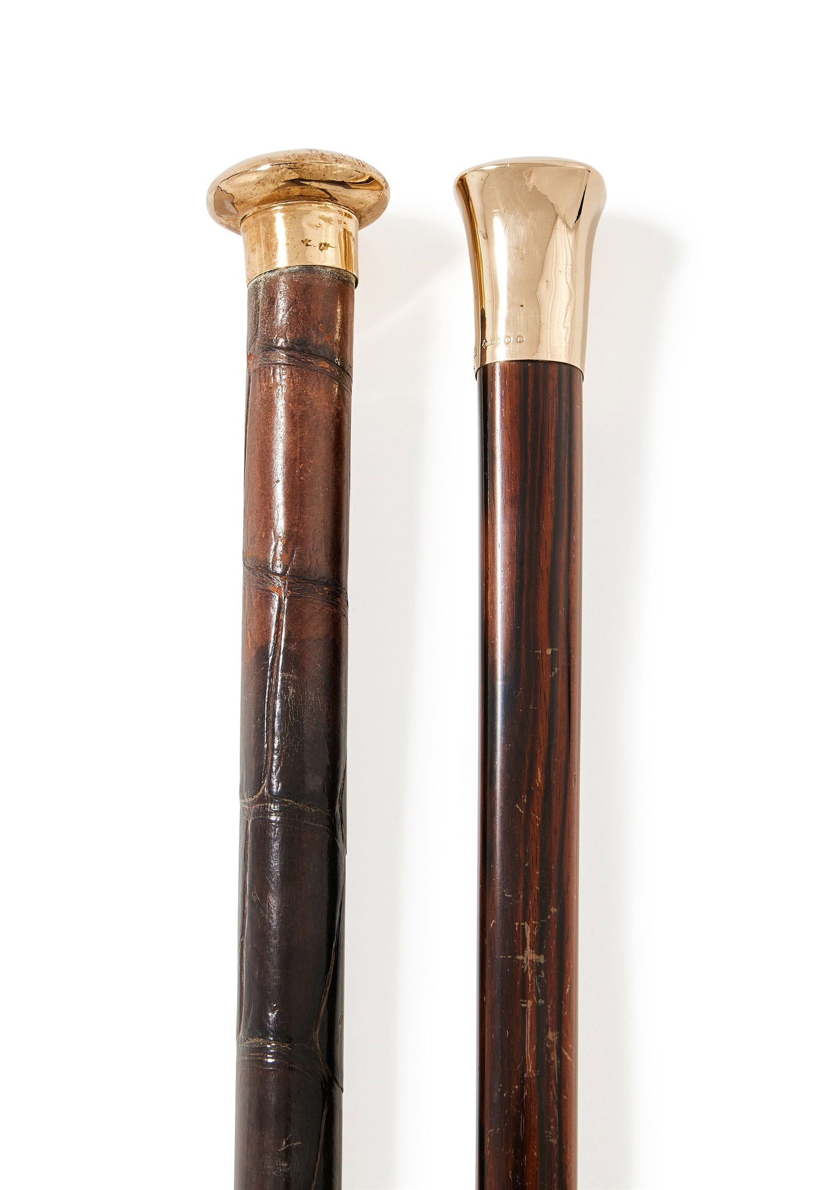 Y TWO 9 CARAT GOLD MOUNTED PACE STICKS (1 of 2)