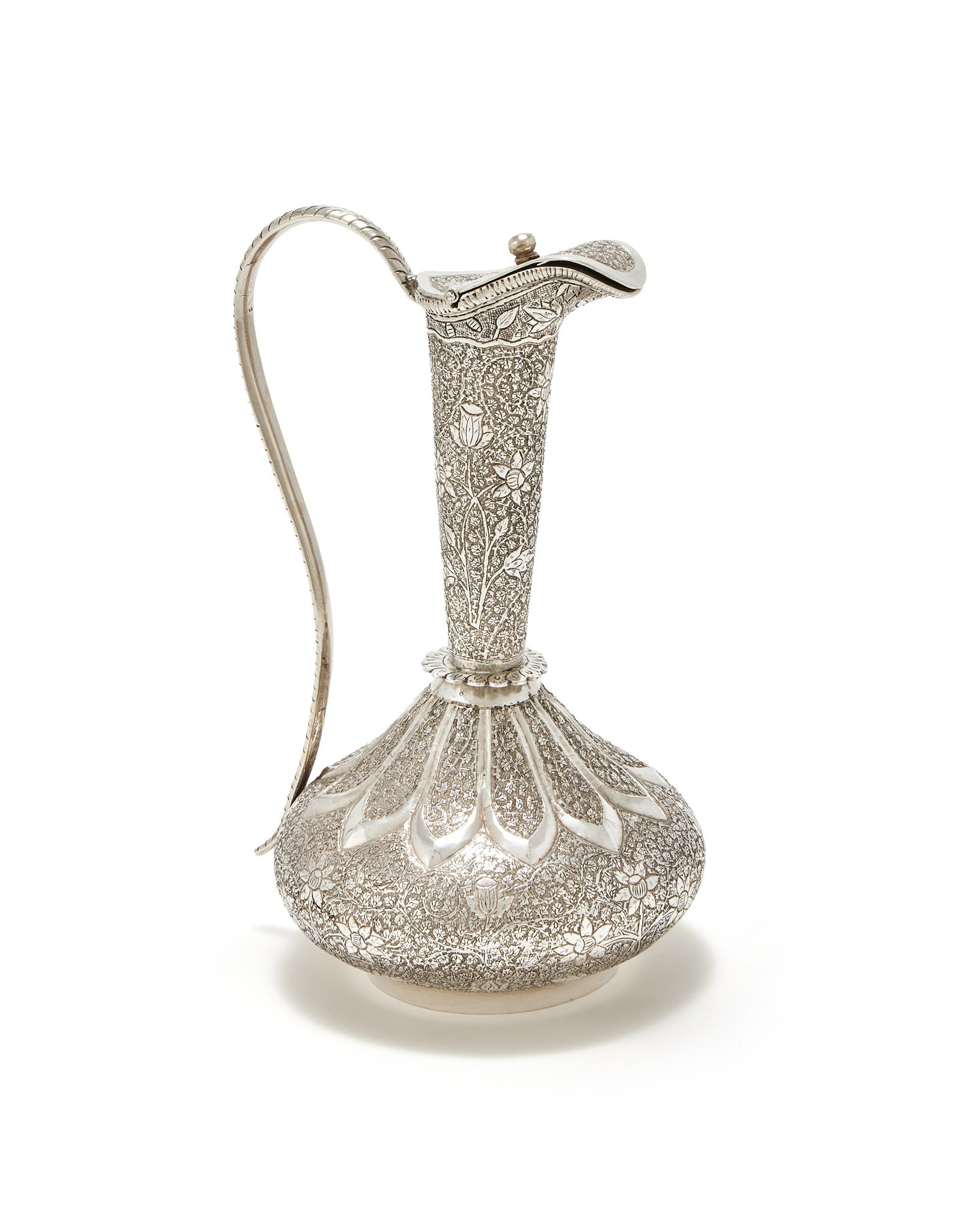 AN INDIAN SILVER WATER JUG (SURAI), SRINAGAR, KASHMIR, CIRCA 1900 (1 of 2)