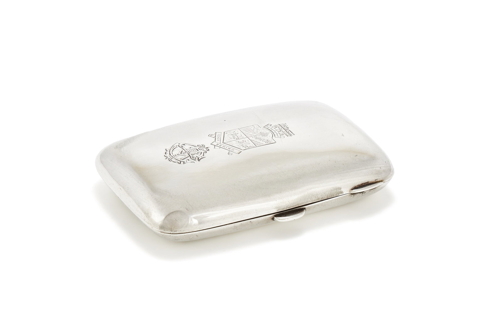 AN EDWARDIAN SILVER CIGARETTE CASE, H. J. COOPER & CO. LTD., BIRMINGHAM 1906 (1 of 3)