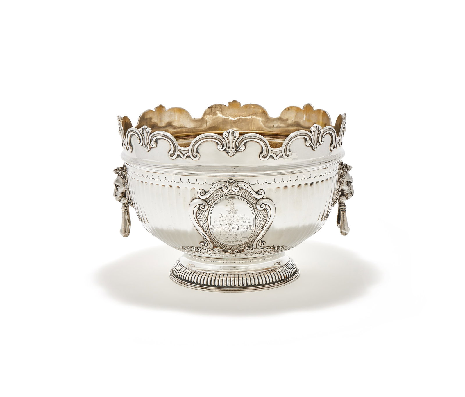 A VICTORIAN SILVER ROSE BOWL, GOLDSMITHS & SILVERSMITHS CO. LTD., LONDON 1893 (1 of 3)