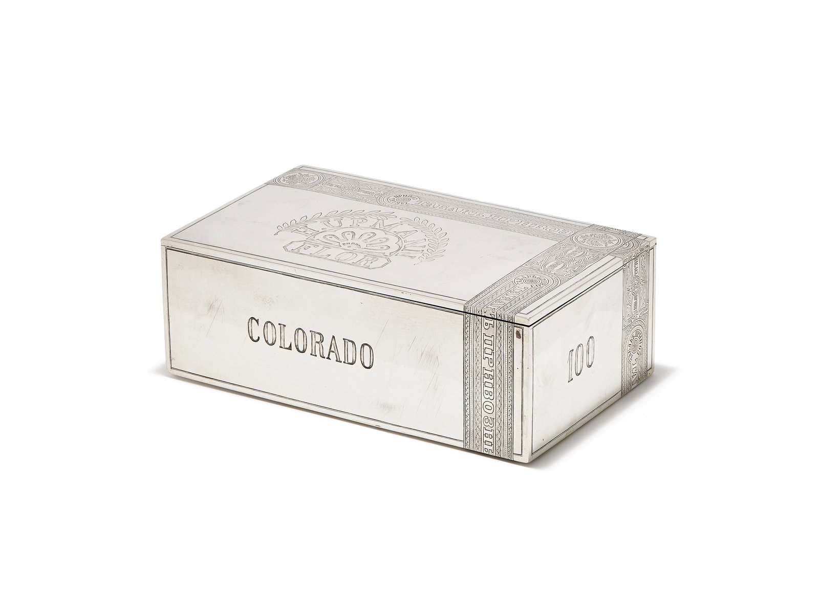 A RUSSIAN SILVER TROMPE L'OEIL CIGAR BOX, MAKER'S MARK GK, ASSAY MASTER ANATOLY ARTSIBASHOV, MOSCOW (1 of 4)