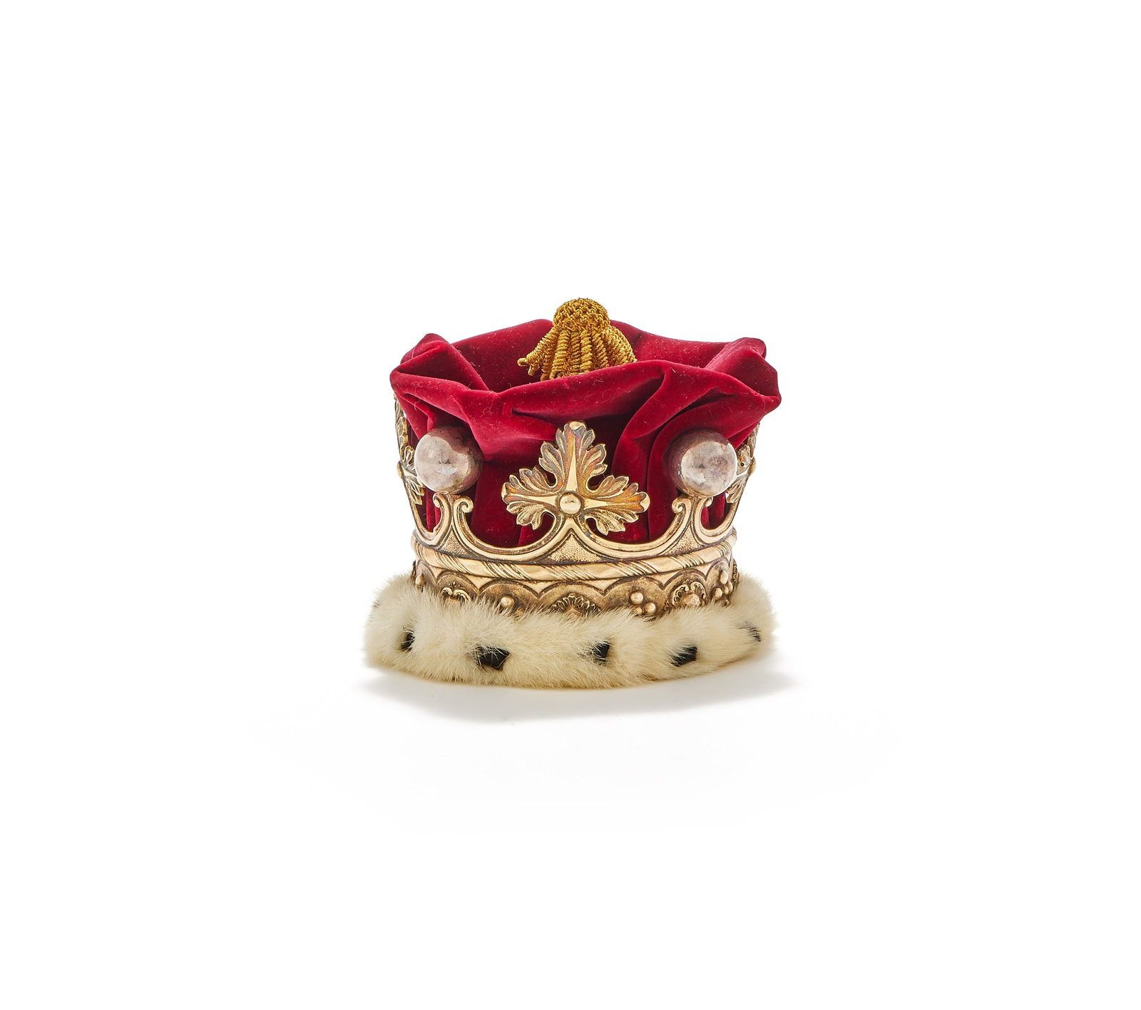 A SMALL SILVER GILT CORONET OF A MARCHIONESS OF THE UNITED KINGDOM, SEBASTIAN GARRARD, LONDON 1902 (1 of 3)