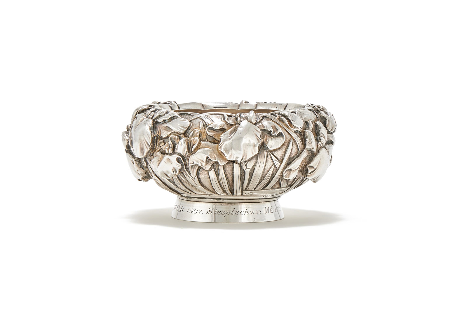 A CHINESE SILVER BOWL, STAMPED STERLING SILVER IN CHINESE (1 of 3)