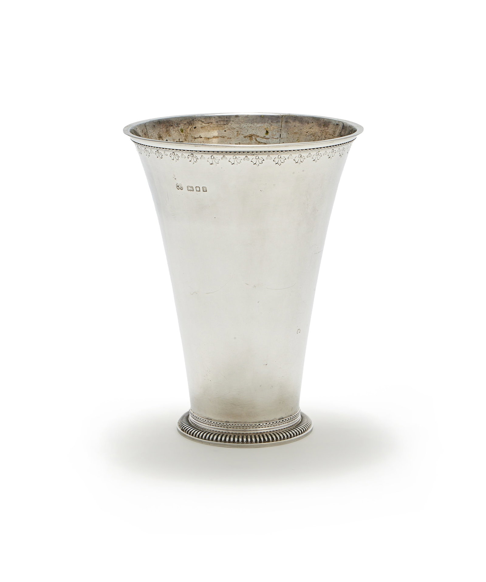 A SILVER TAPERING VASE, J. PARKES & CO., LONDON 1934 (1 of 2)